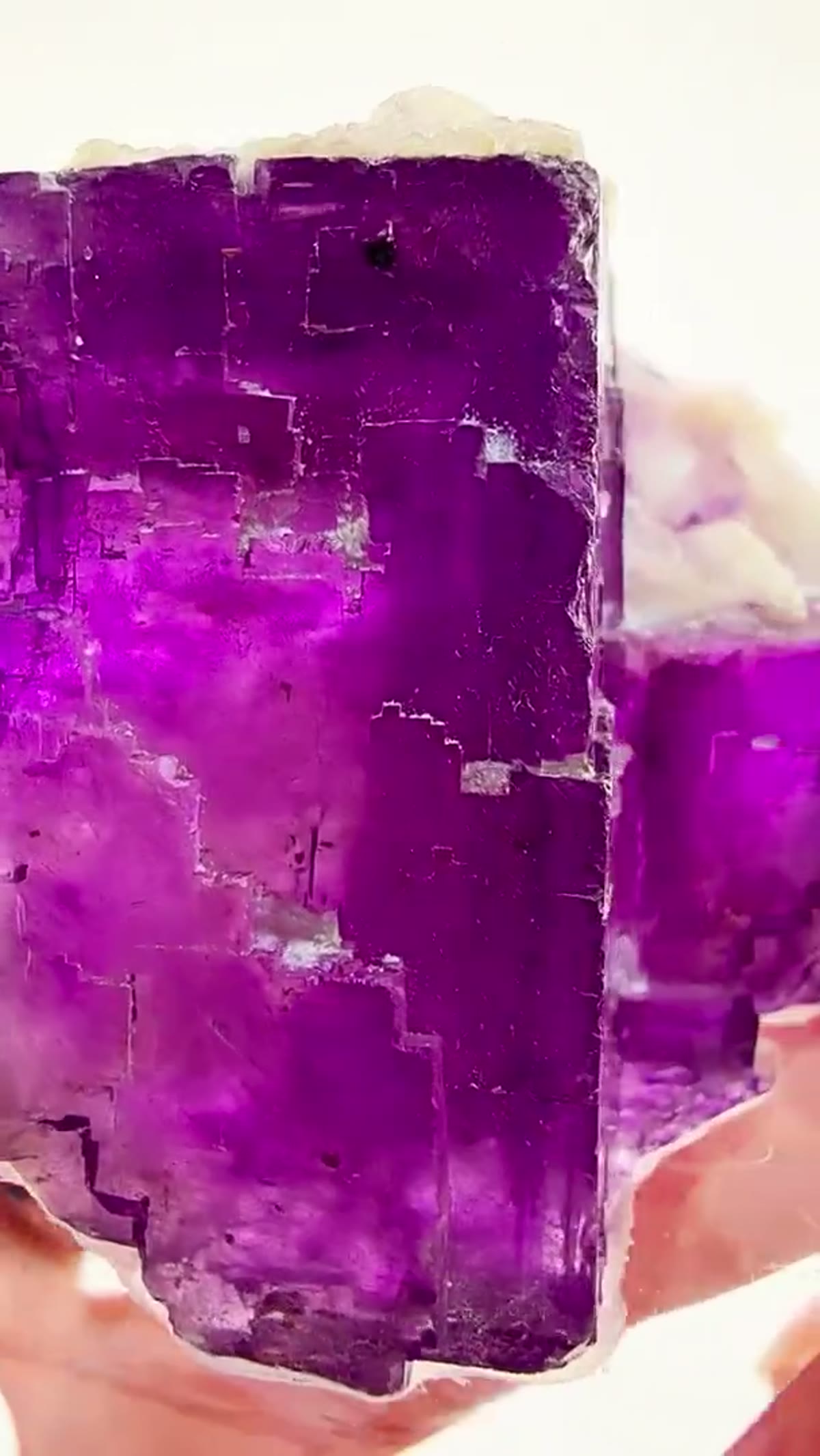 Fluorite Specimen from Annabel Lee Mine, Illinois: Magenta Purple Royalty from Illinois - view 2