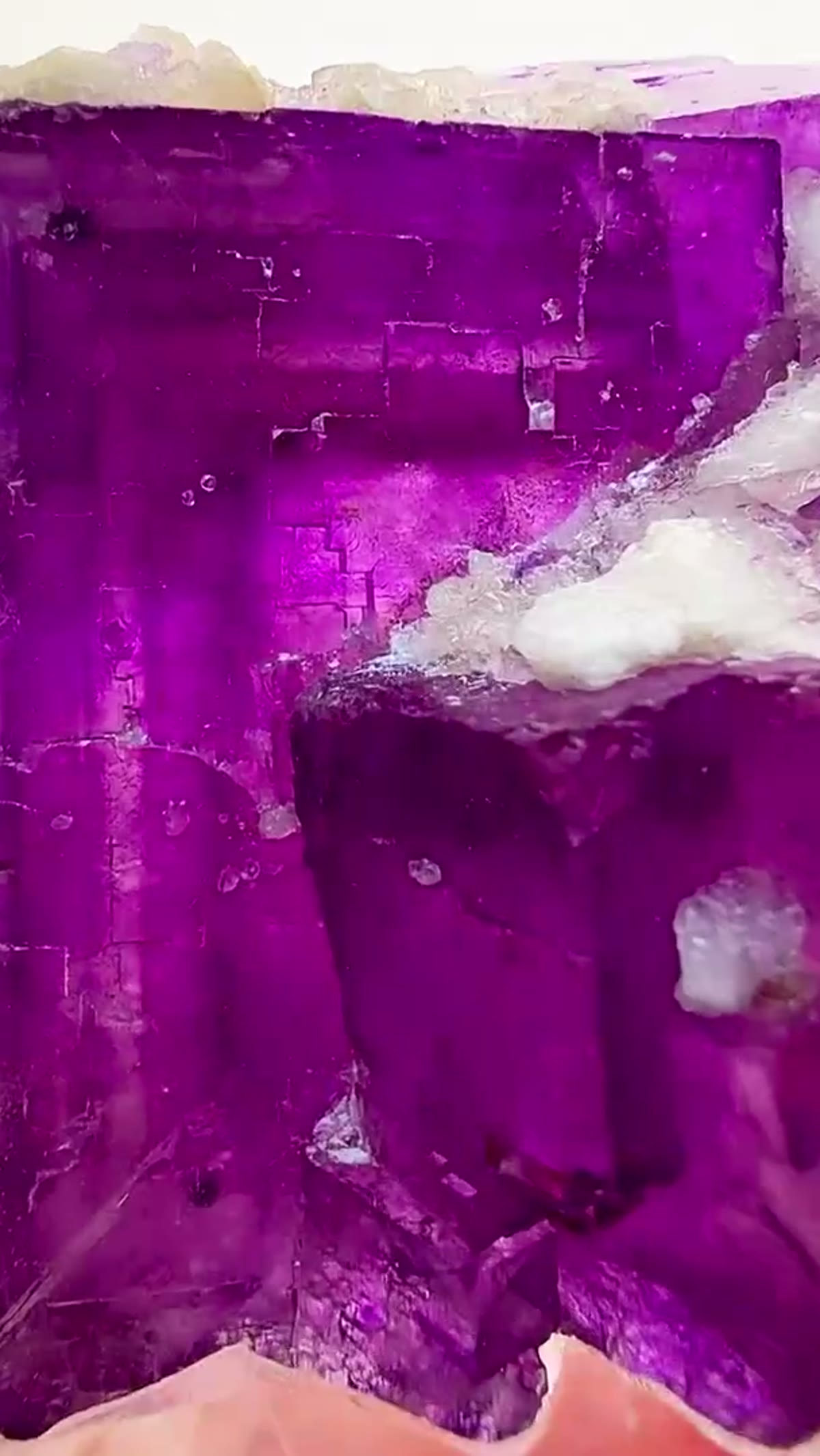 Fluorite Specimen from Annabel Lee Mine, Illinois: Magenta Purple Royalty from Illinois - view 4