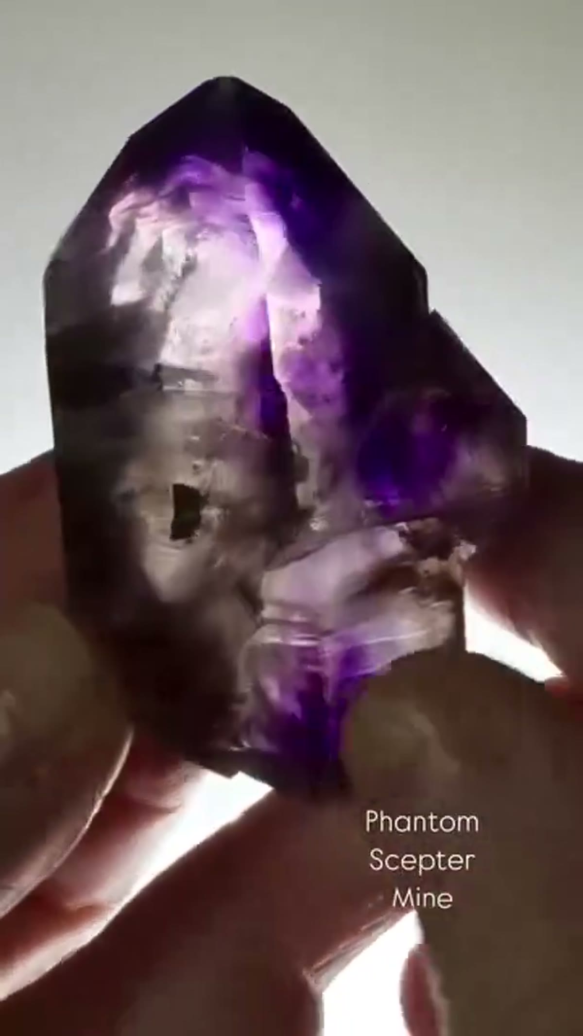 Amethyst Specimen from Namibia: Phantom Scepter Mine Amethyst from Namibia - view 2