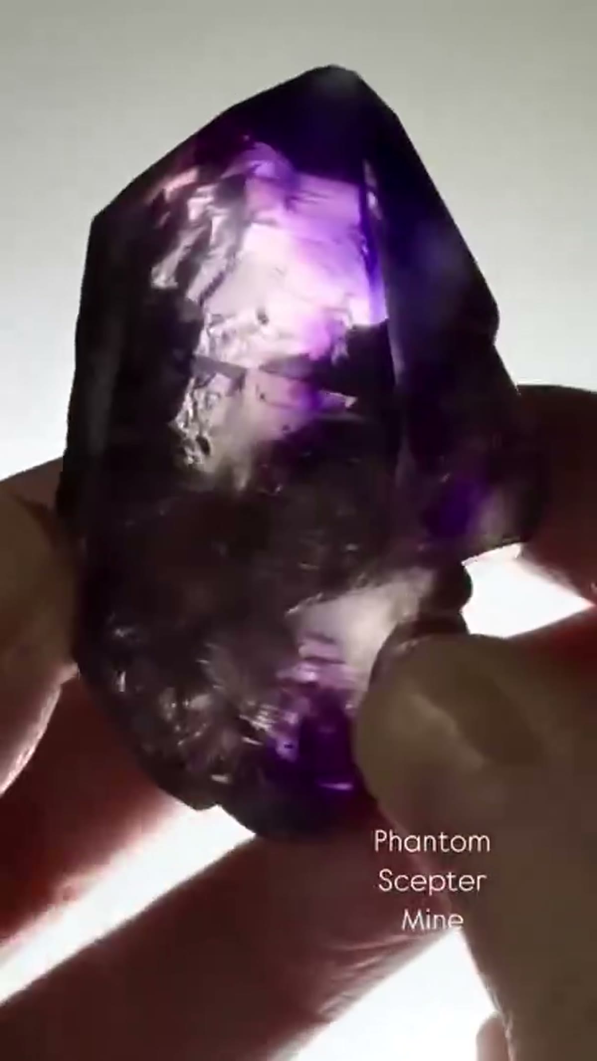 Amethyst Specimen from Namibia: Phantom Scepter Mine Amethyst from Namibia - view 3