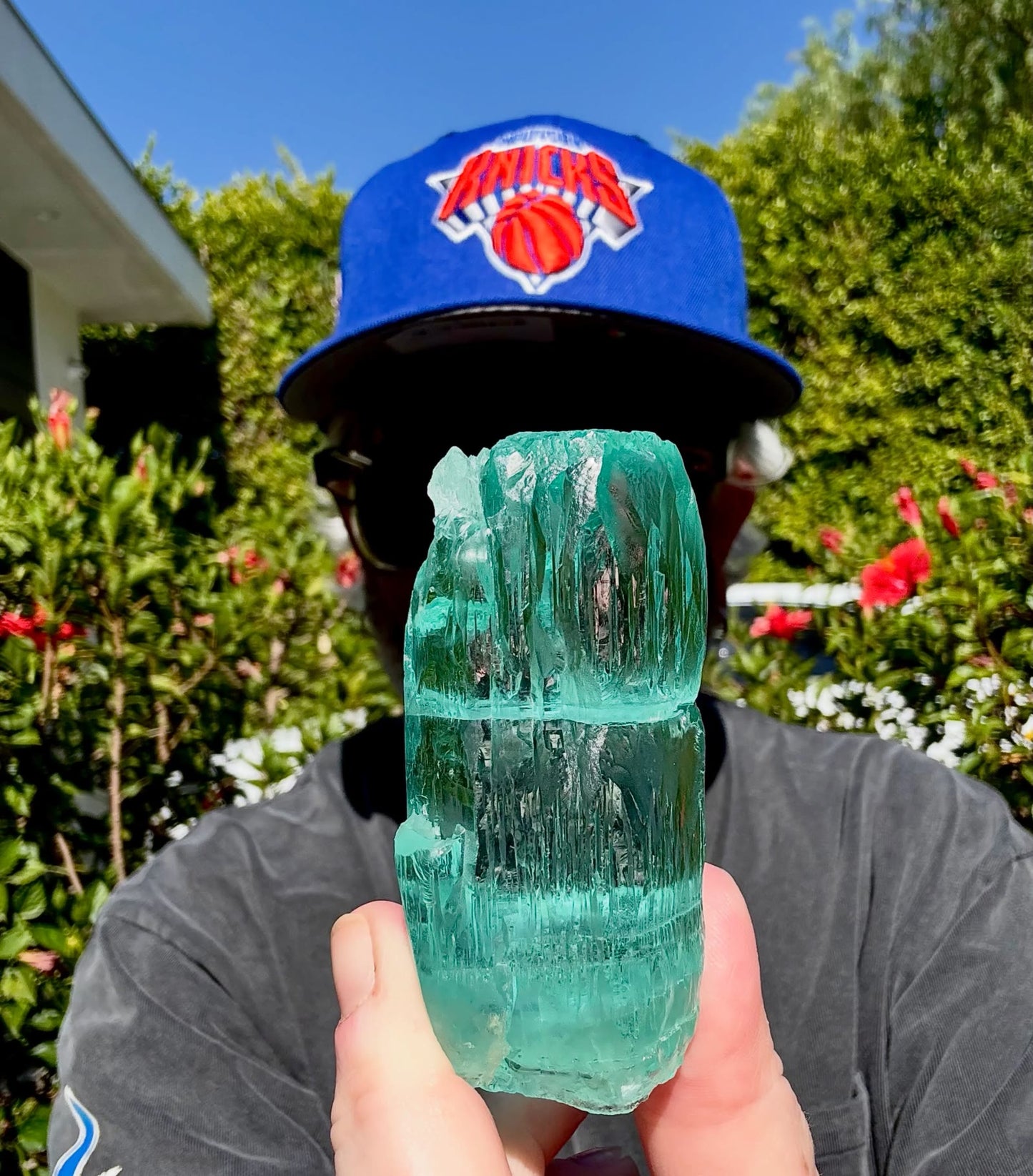 Waiting for the NBA Finals to begin with a little good luck charm in hand