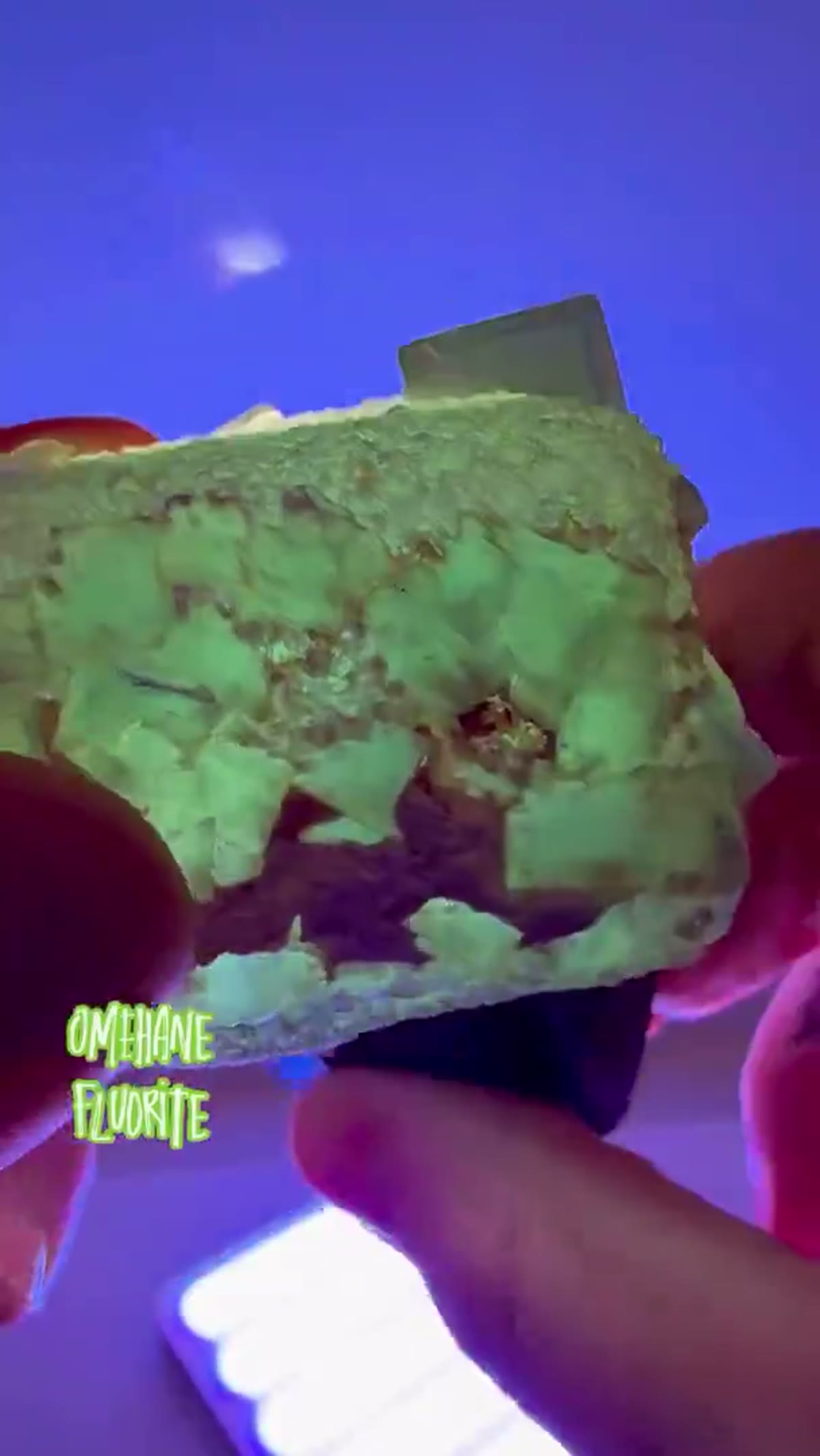 Fluorite Specimen from Erongo Mountains, Namibia: Omehane Fluorite Namibia - view 3