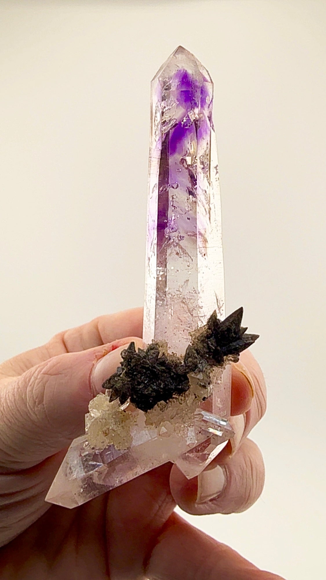 59.07 gram Double-Terminated Amethyst Quartz Valentine Pocket, Goboboseb Mountains, Namibia 59.07 grams