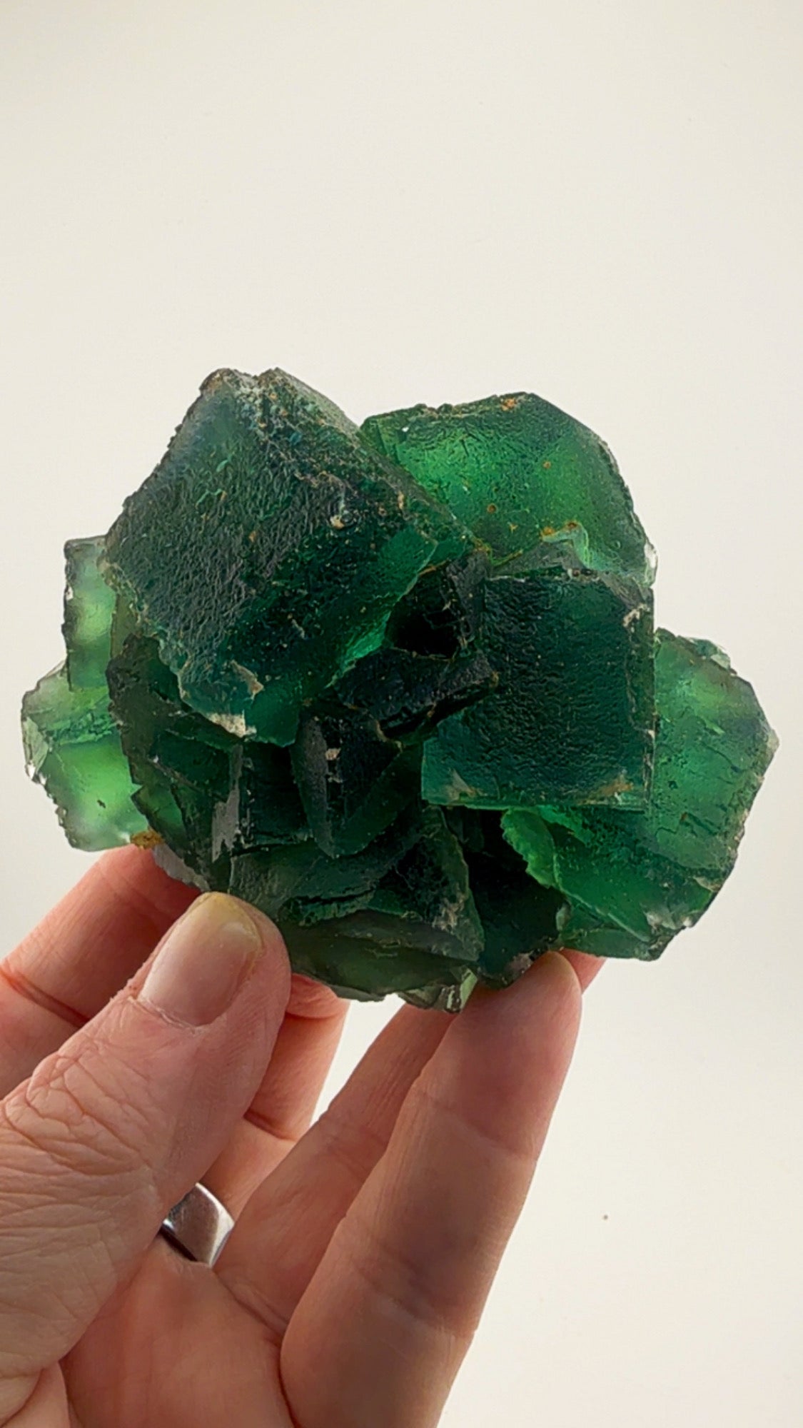 Awesome Okorusu Fluorite EMERALD FIRE FROM THE NAMIBIAN DESERT.
