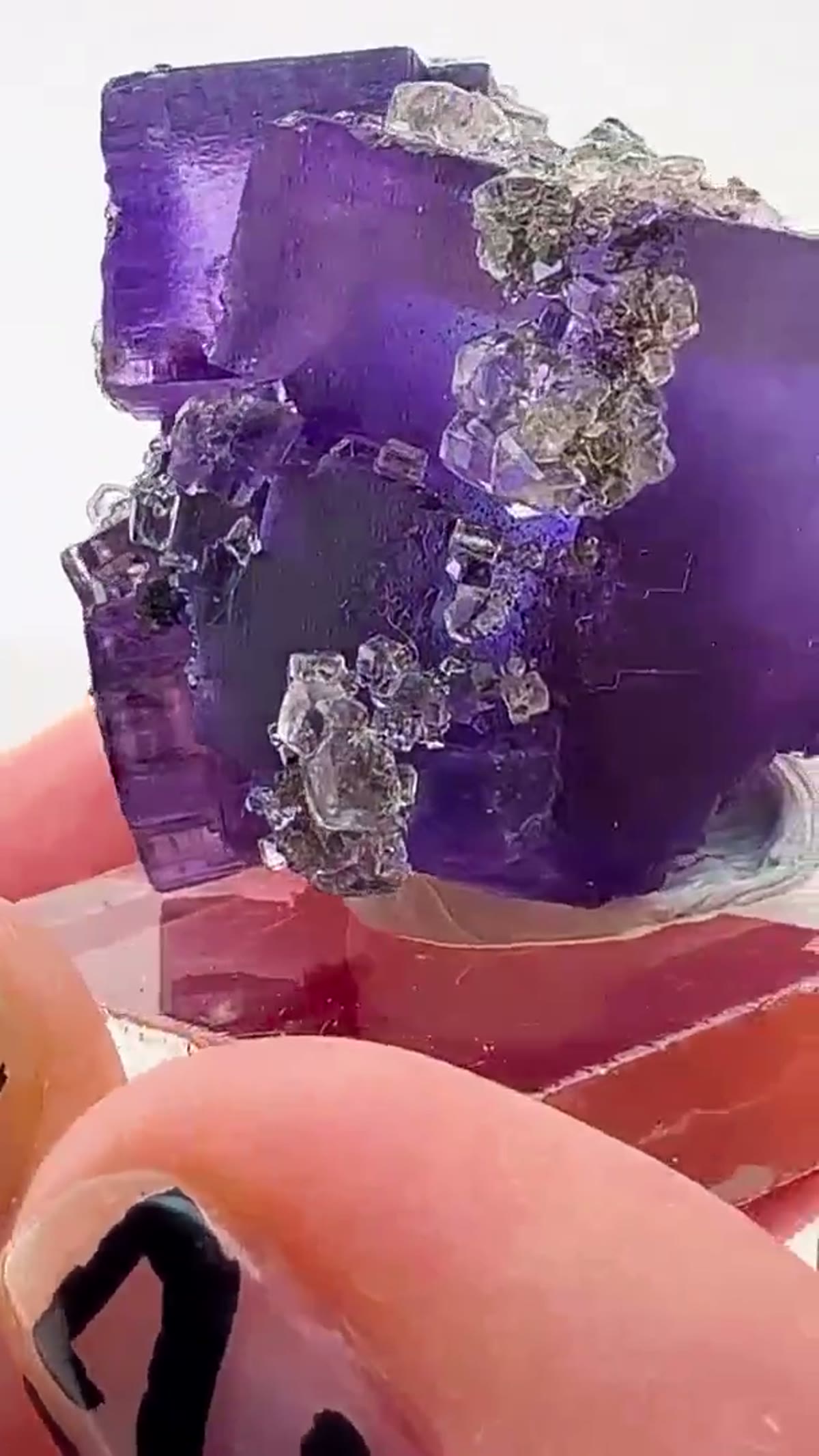 Fluorite Specimen from Denton Mine, Illinois: Denton Mine in Miniature - view 3