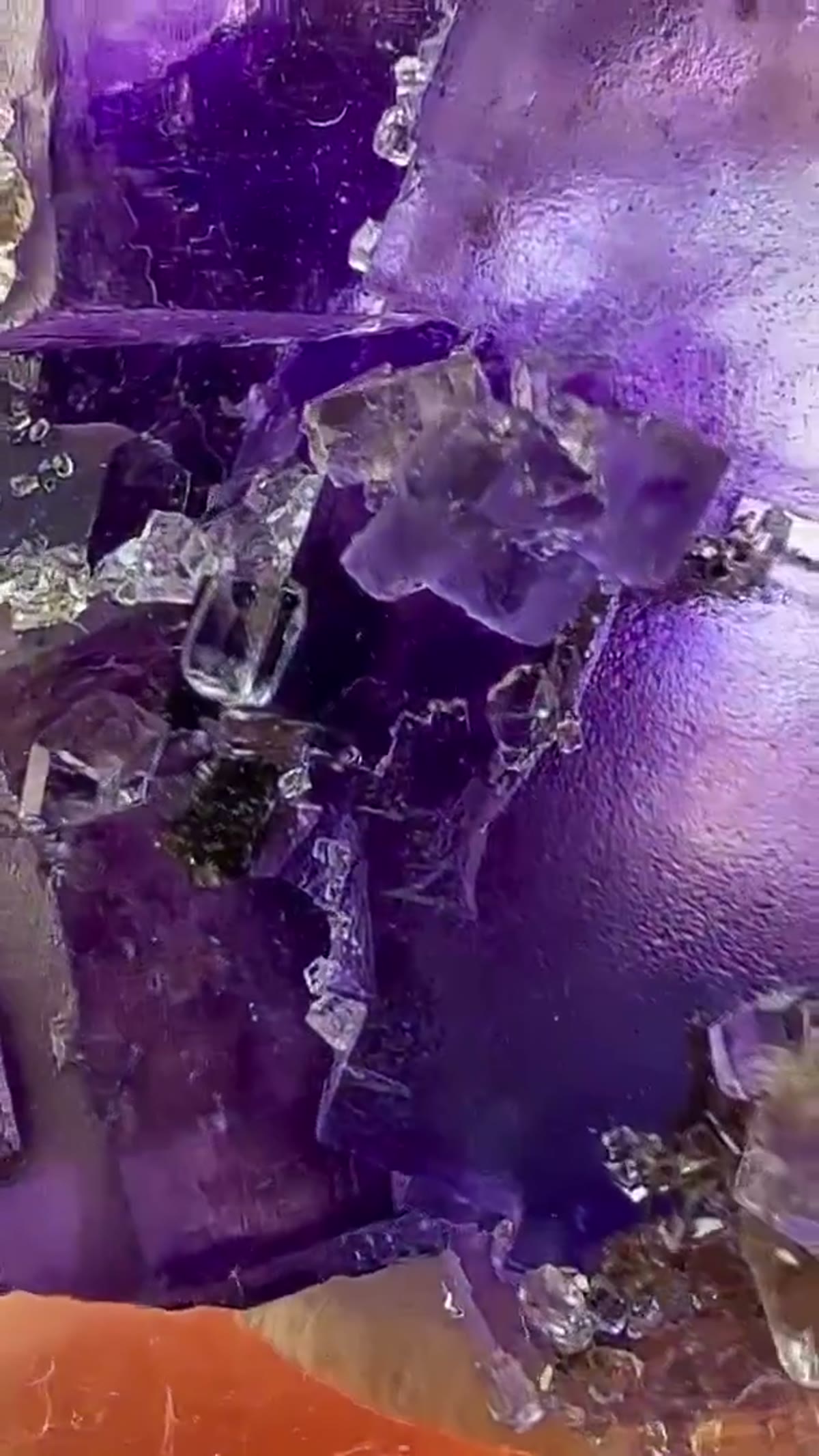 Fluorite Specimen from Denton Mine, Illinois: Denton Mine in Miniature - view 4