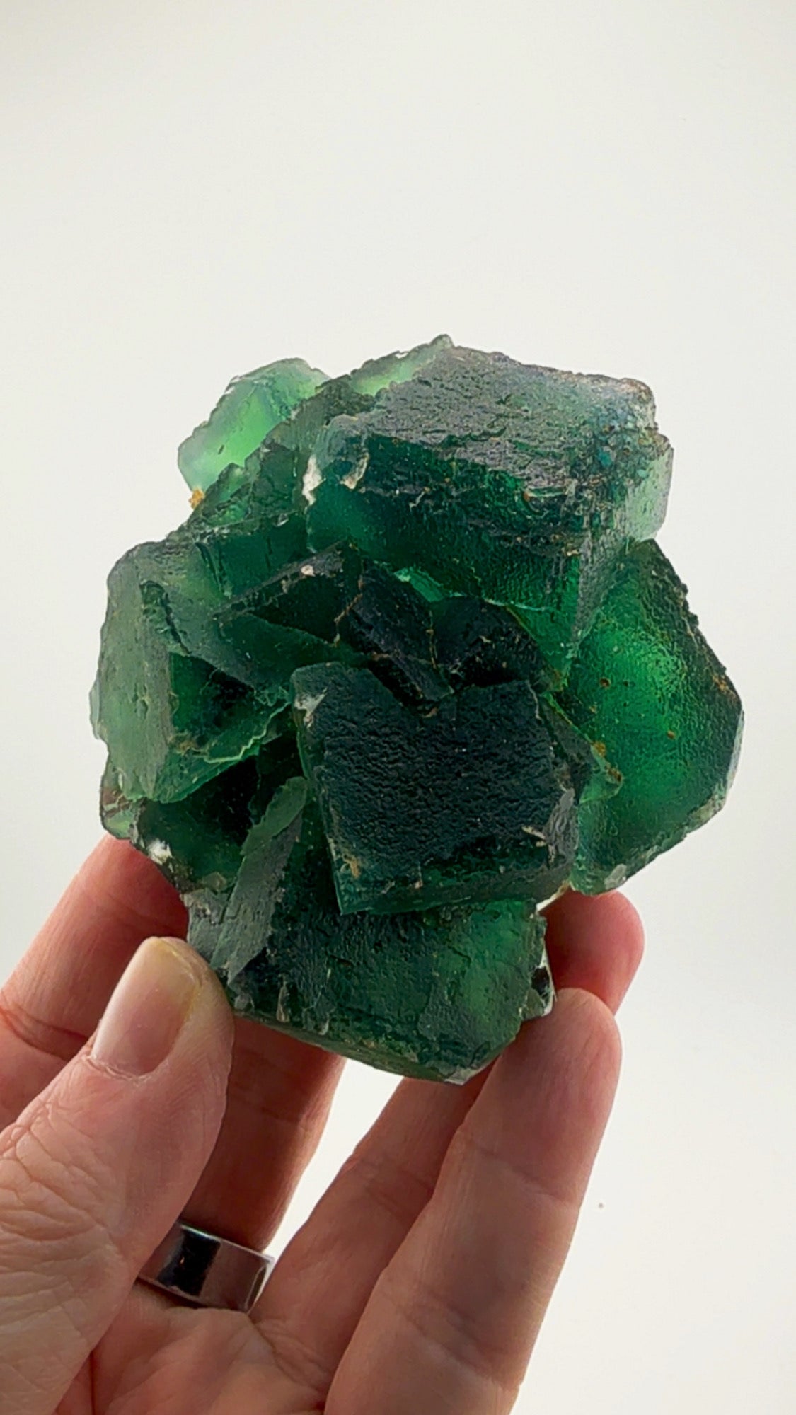 Awesome Okorusu Fluorite EMERALD FIRE FROM THE NAMIBIAN DESERT.