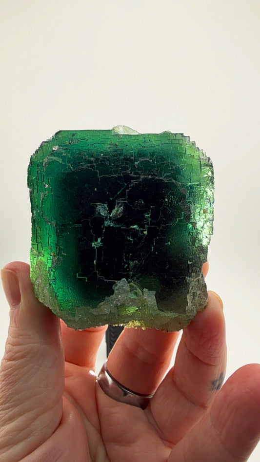 Large Okorusu Cube Fluorite. ONE CUBE. ENDLESS DEPTH.