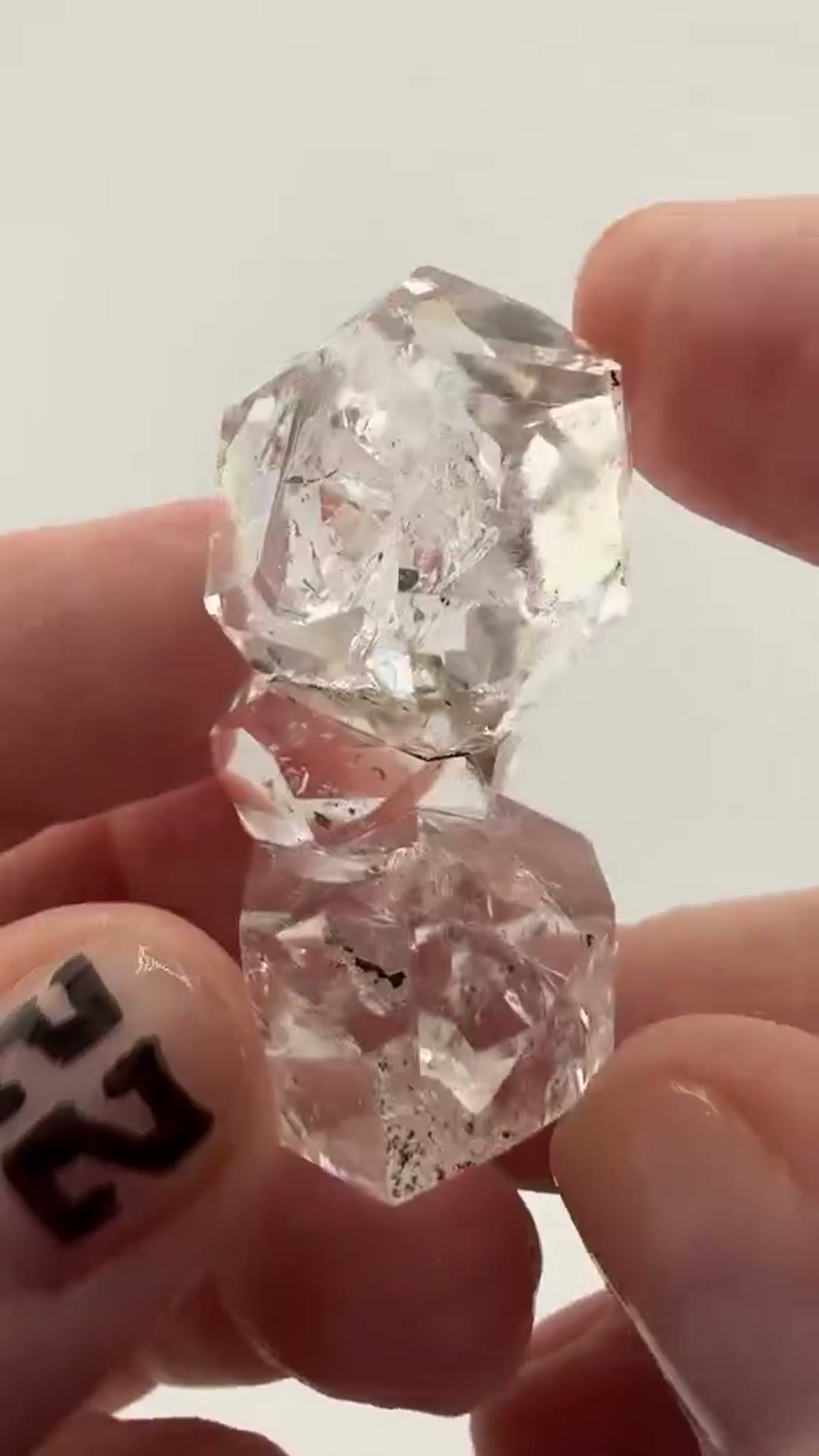 Quartz Specimen: A line of liquid light frozen in time - view 2