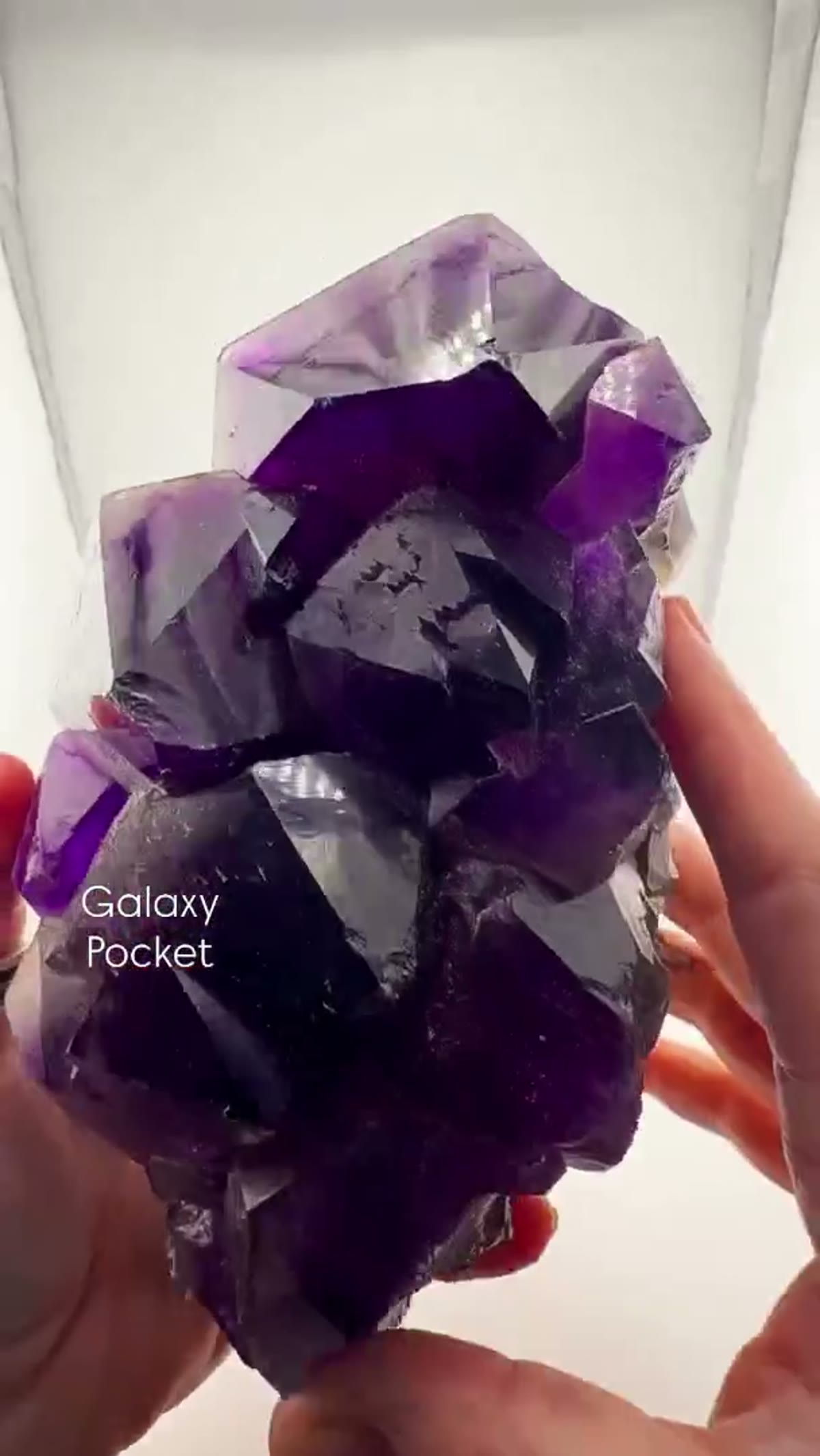 Amethyst Specimen: Large and in charge Galaxy pocket magic… truly one of one - view 2