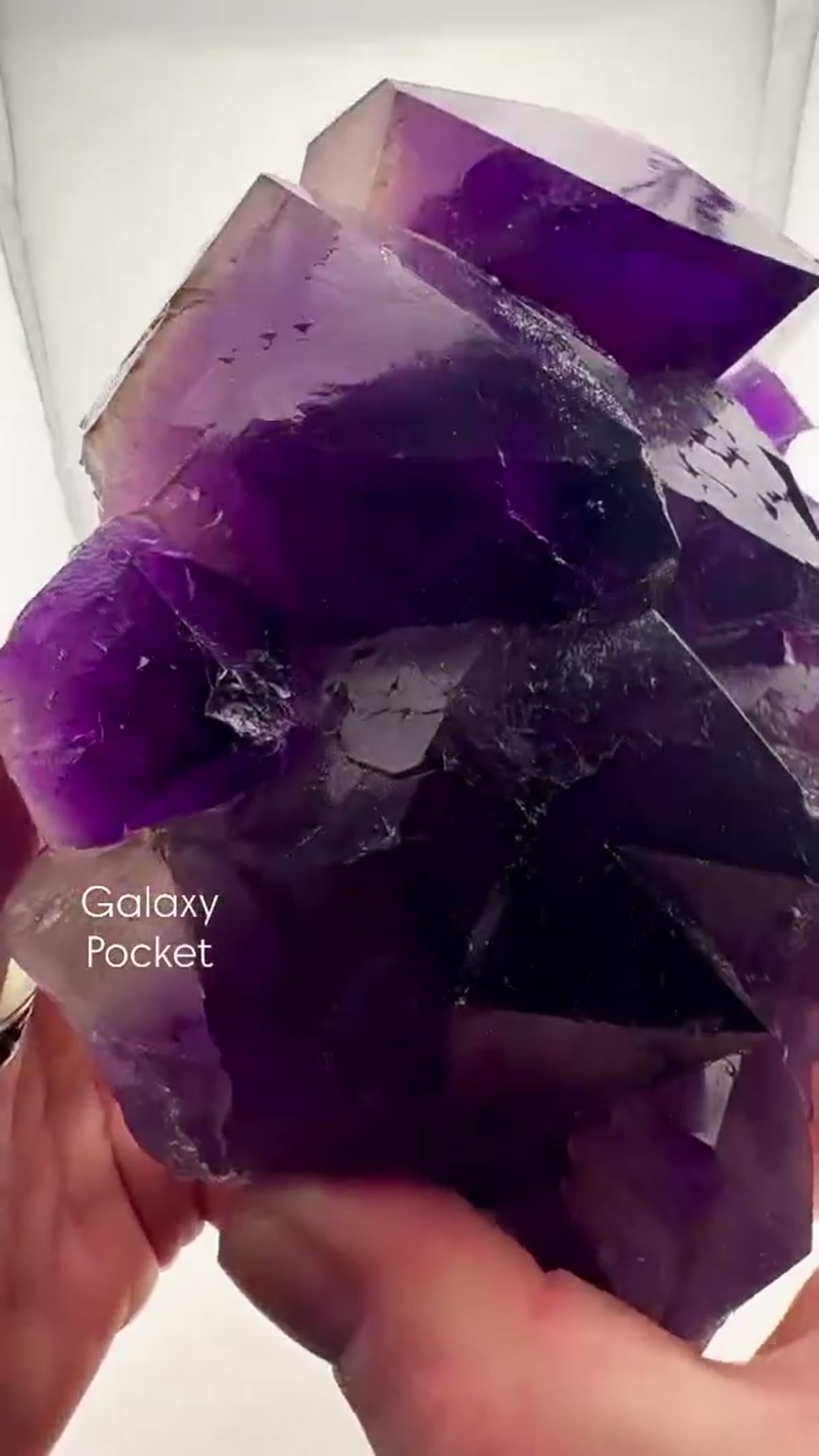Amethyst Specimen: Large and in charge Galaxy pocket magic… truly one of one - view 3