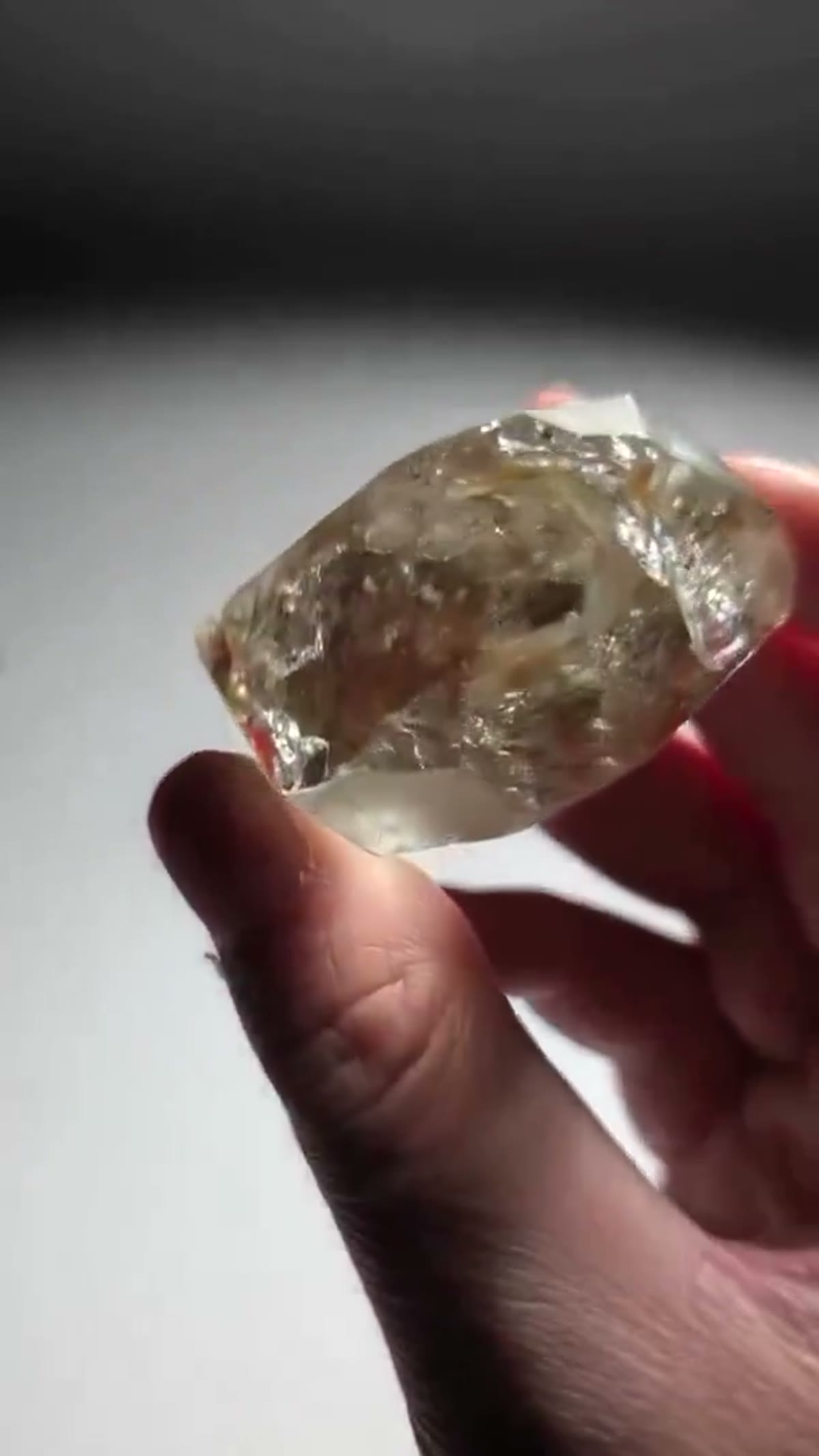 Topaz Specimen from Minas Gerais, Brazil: Absolutely massive, razor-clean Gem Topaz with just the - view 3