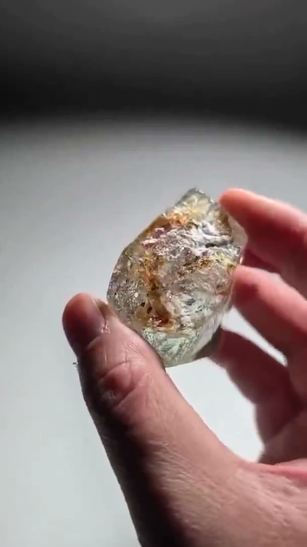 Topaz Specimen from Minas Gerais, Brazil: Absolutely massive, razor-clean Gem Topaz with just the - view 4
