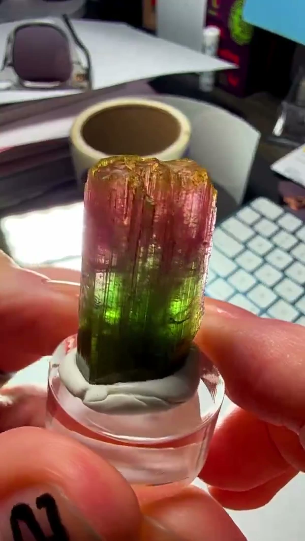 Elbaite Tourmaline Specimen from Minas Gerais, Brazil: Color in motion… pure Brazilian magic - view 2