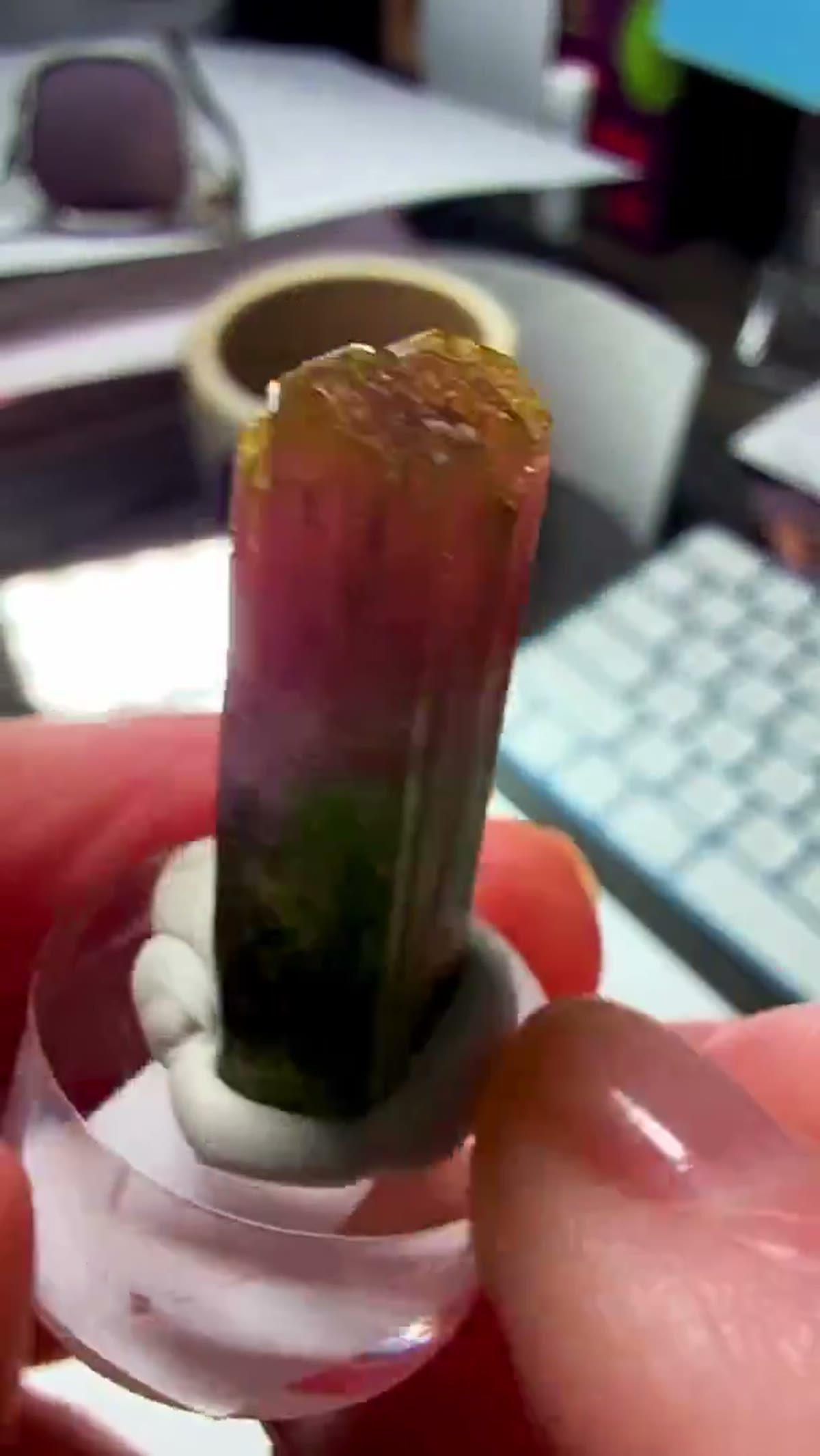 Elbaite Tourmaline Specimen from Minas Gerais, Brazil: Color in motion… pure Brazilian magic - view 3