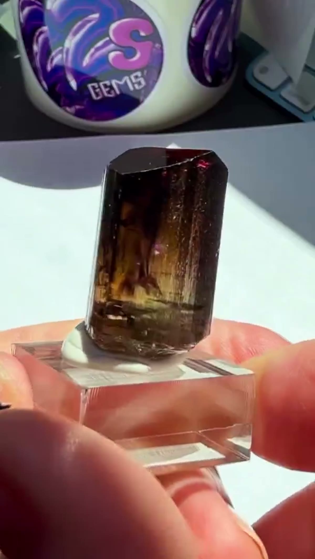 Elbaite Tourmaline Specimen, 16 g: Pure Russian magic - view 4
