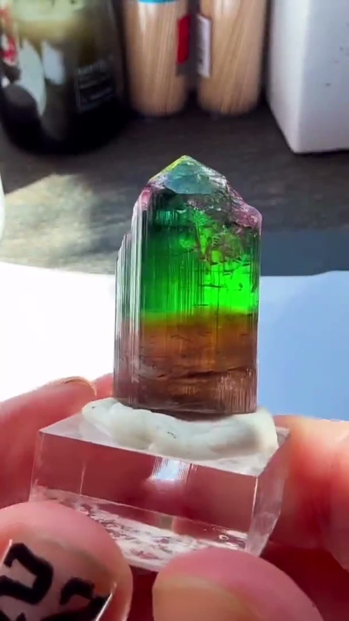 Elbaite Tourmaline Specimen from Ouro Fino - view 3