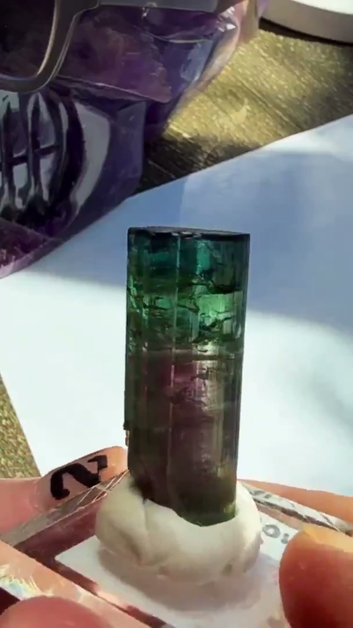 Elbaite Tourmaline Specimen from Minas Gerais, Brazil, 10.46 g - view 2