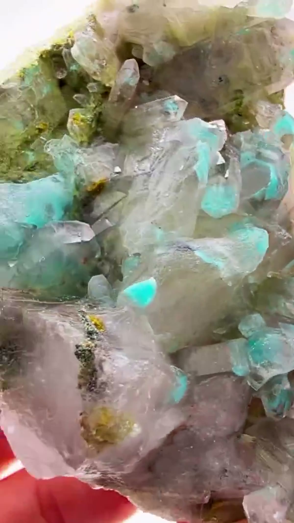 Ajoite in Quartz Specimen: Ajoite Magic from Messina - view 4