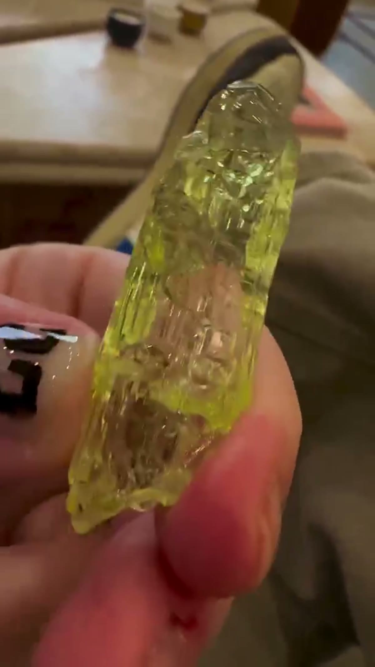 Heliodor Specimen from Volyn, Ukraine, 15 g: Golden hour, quiet room… and this one just different - view 3