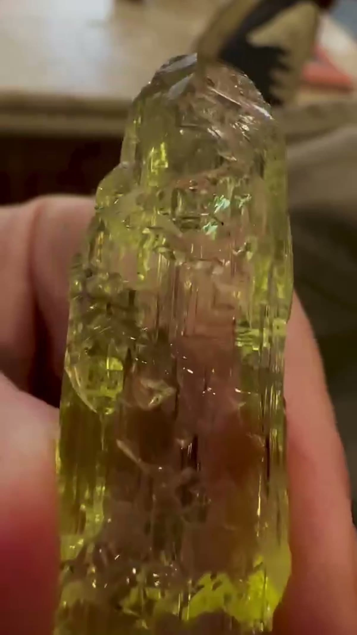 Heliodor Specimen from Volyn, Ukraine, 15 g: Golden hour, quiet room… and this one just different - view 4