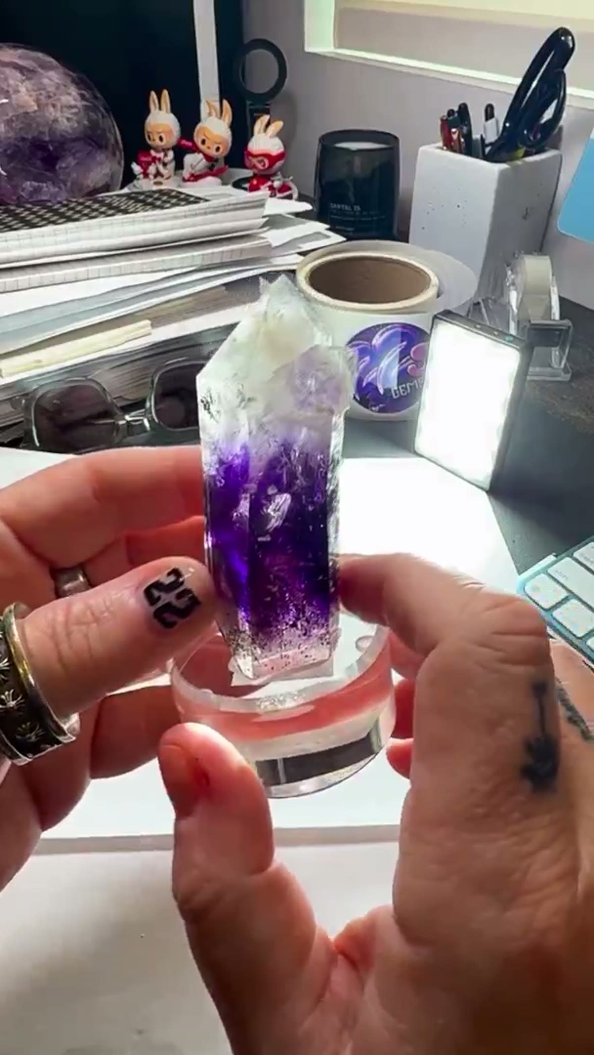 Amethyst Specimen from Erongo Mountains, Namibia: Absolute Streep DT Magic - view 2