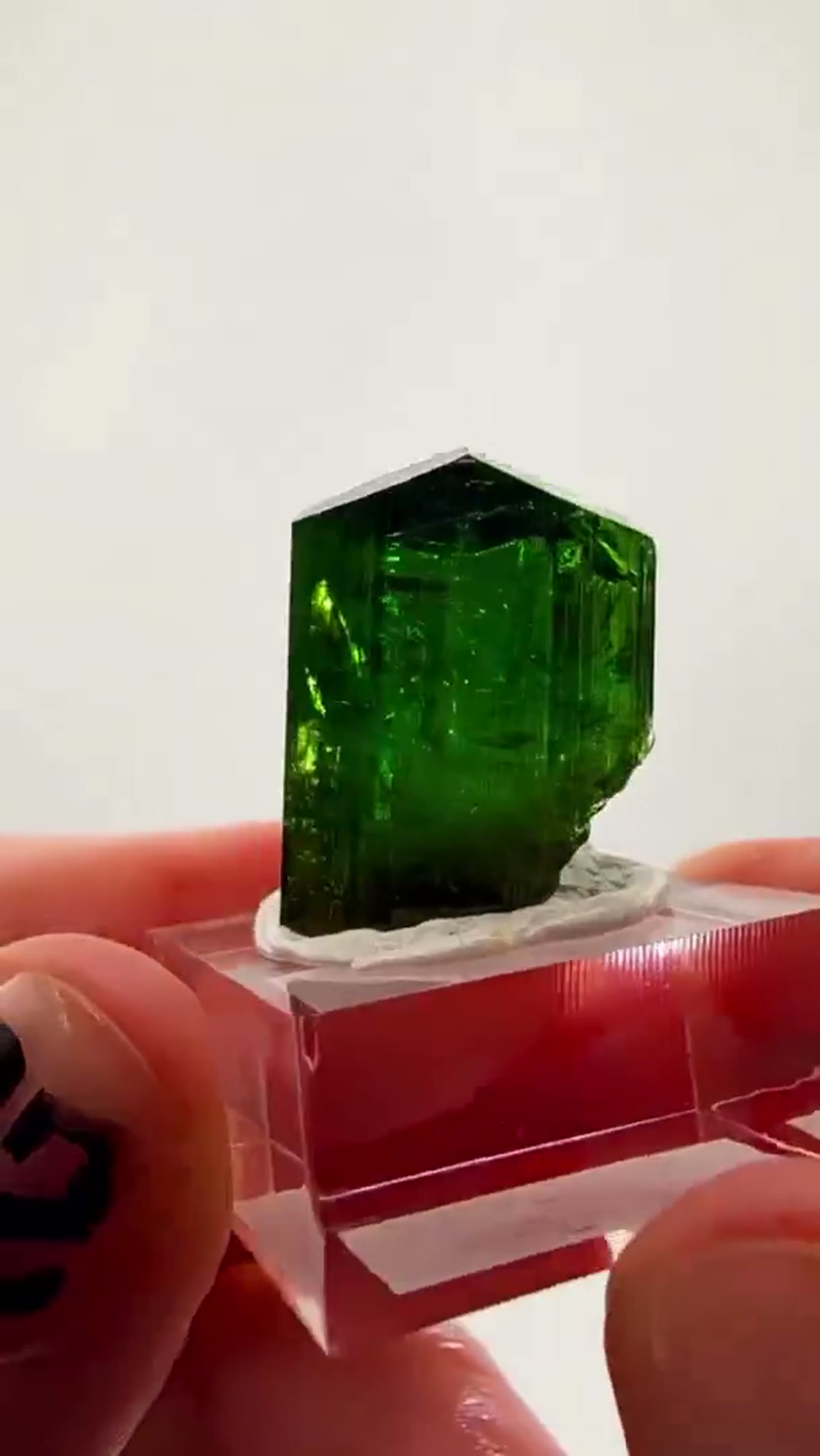 Elbaite Tourmaline Specimen from Tanzania: Commander Green Machine - view 2