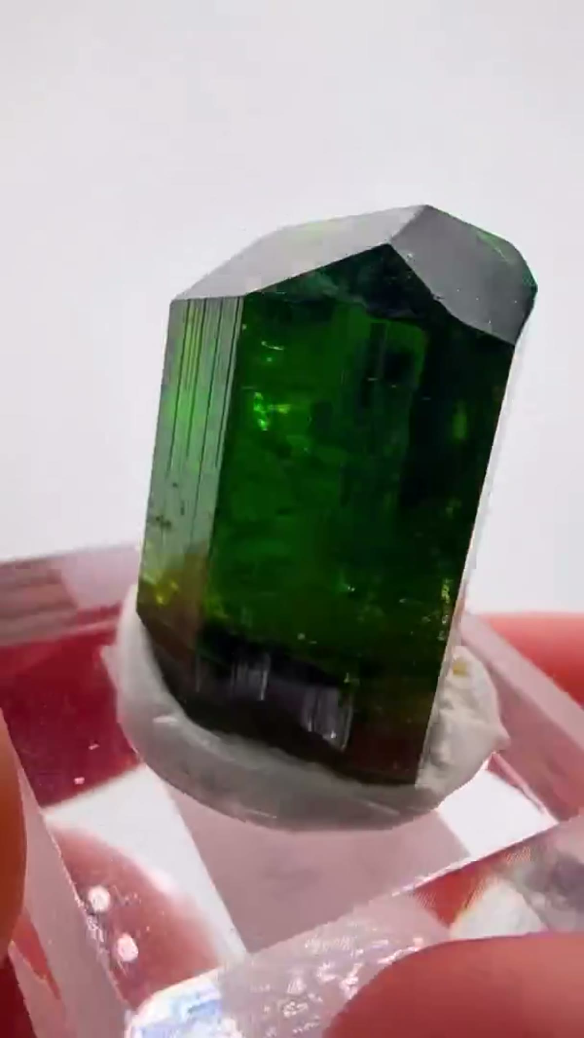 Elbaite Tourmaline Specimen from Tanzania: Commander Green Machine - view 3