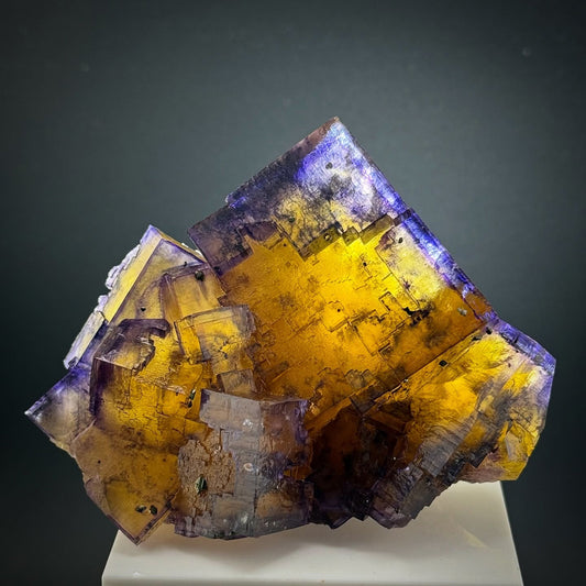 Golden hour locked inside a crystal