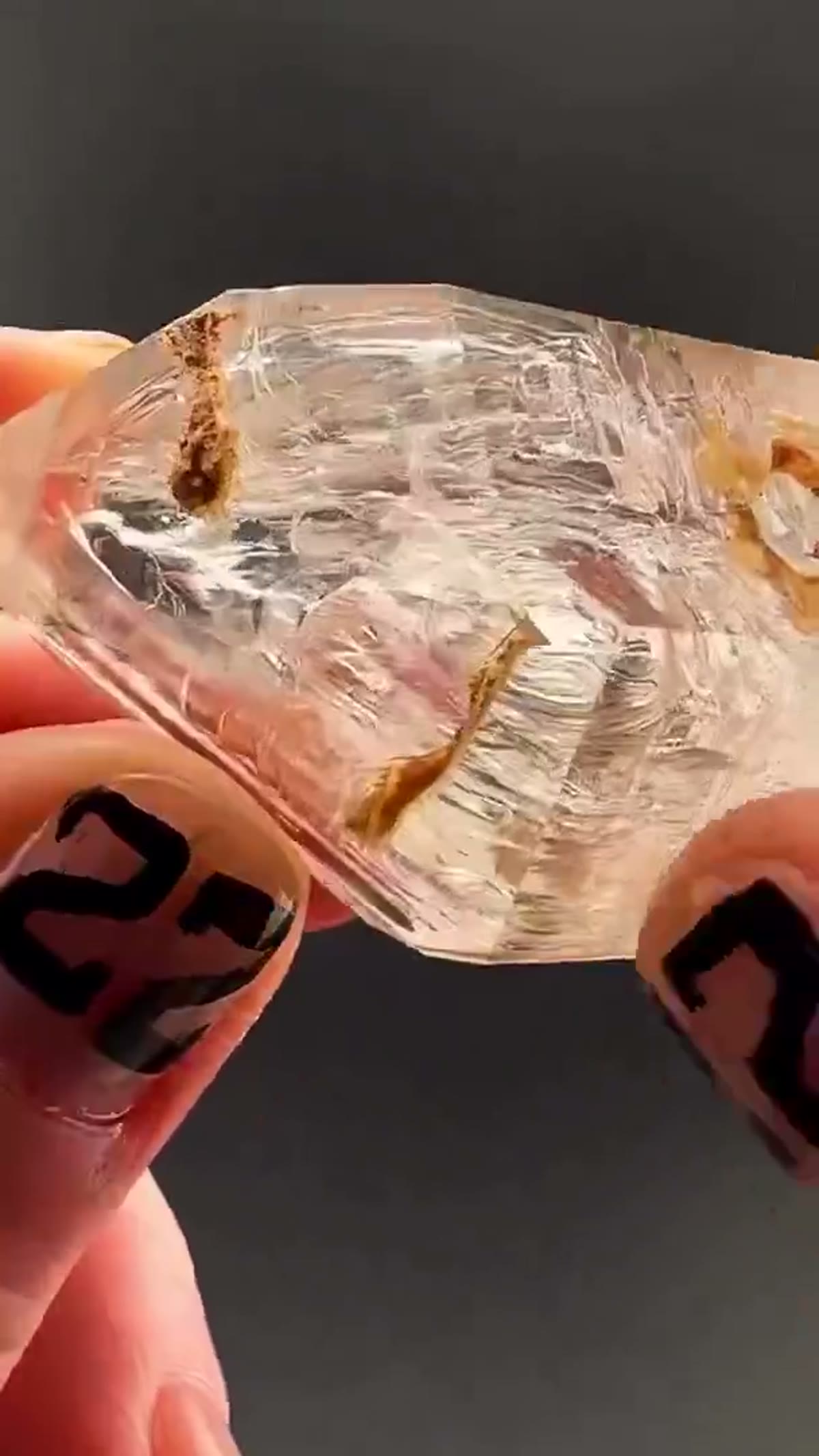 Quartz Specimen from Goboboseb Mountains, Namibia: Liquid time trapped in crystal form… ⏳ - view 2