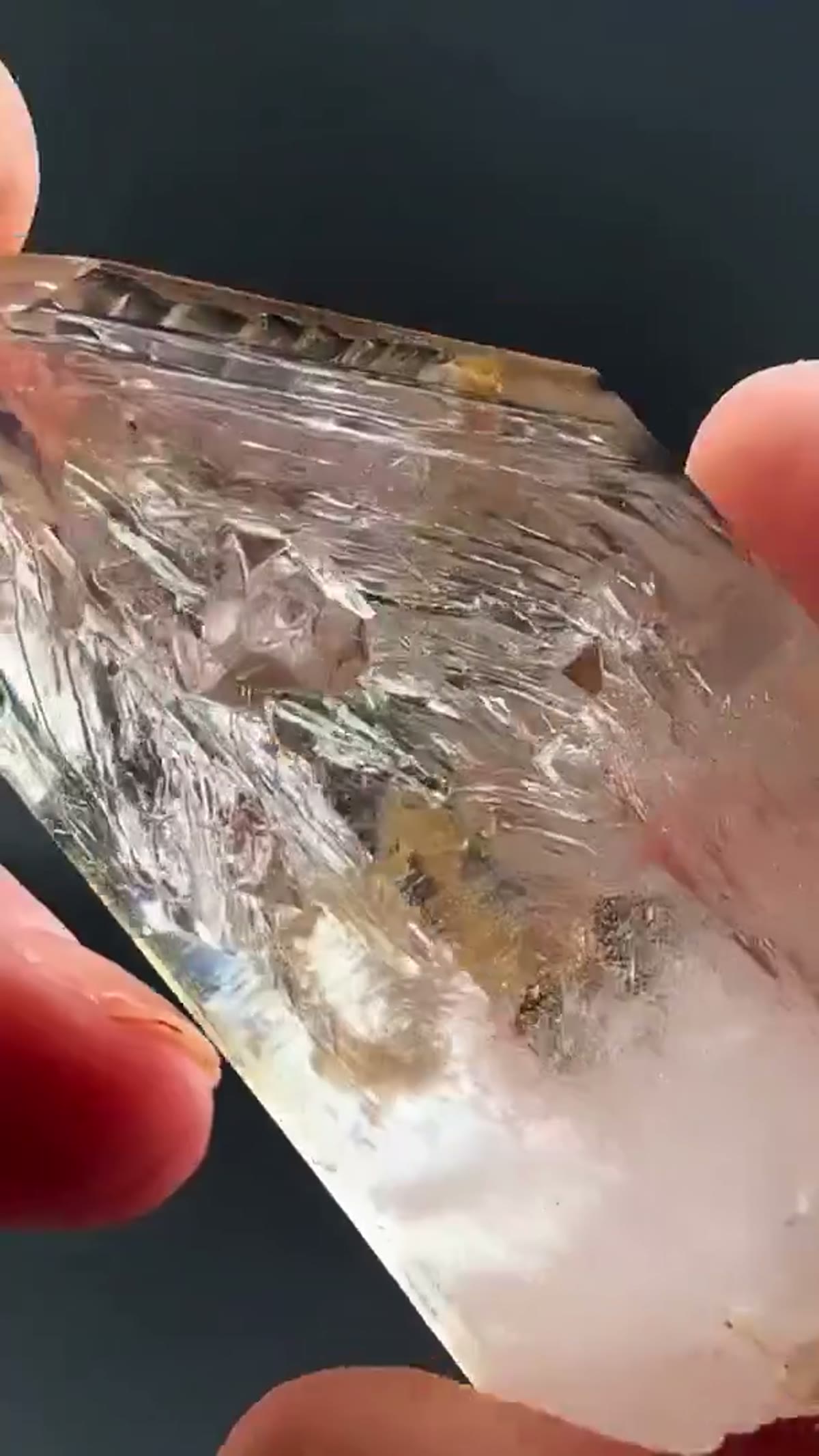 Quartz Specimen from Goboboseb Mountains, Namibia: Liquid time trapped in crystal form… ⏳ - view 3