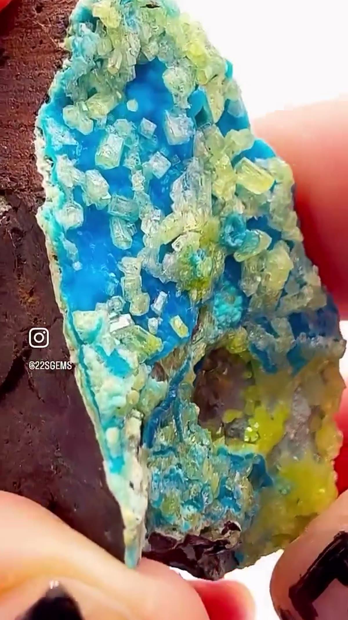 Mineral Specimen: Color, Contrast & Crystals Everywhere - view 2