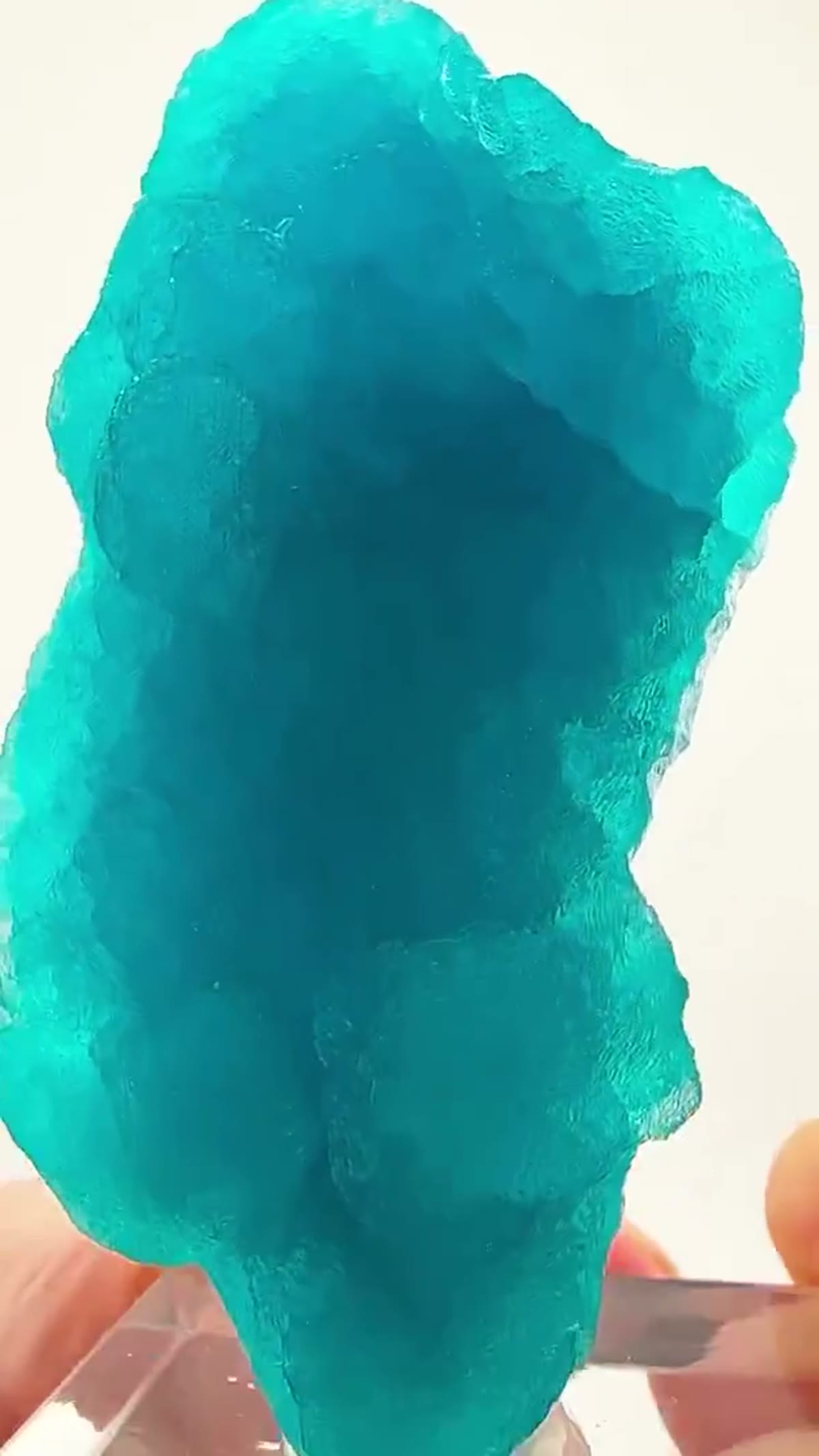 Hemimorphite Specimen: Electric Blue Hemimorphite - view 2