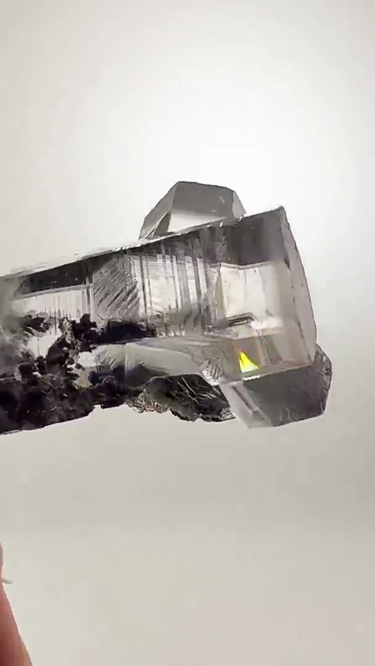 Calcite Specimen from China: Optical Clarity Meets Manganese Chaos - view 3