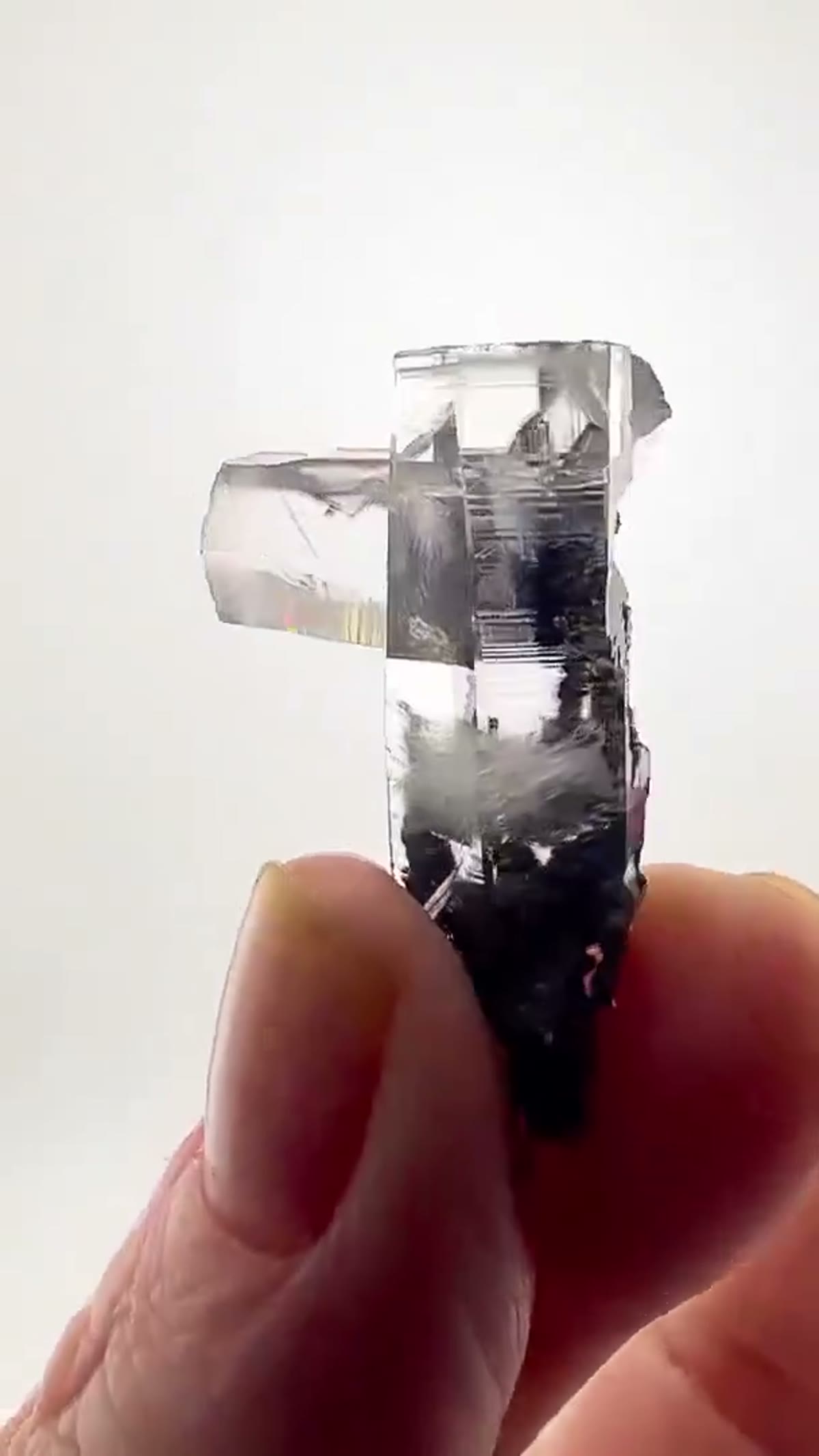 Calcite Specimen from China: Optical Clarity Meets Manganese Chaos - view 4