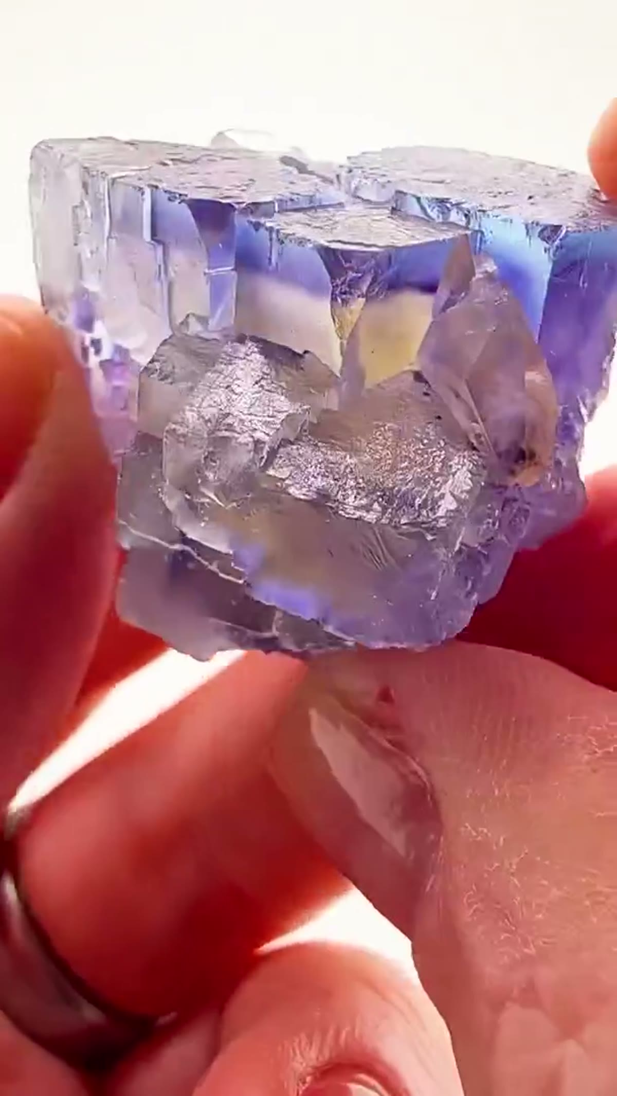 Fluorite Specimen from Minerva No. 1 Mine, Illinois: Cave-In-Rock Blue Glass… Absolute Stunner - view 3