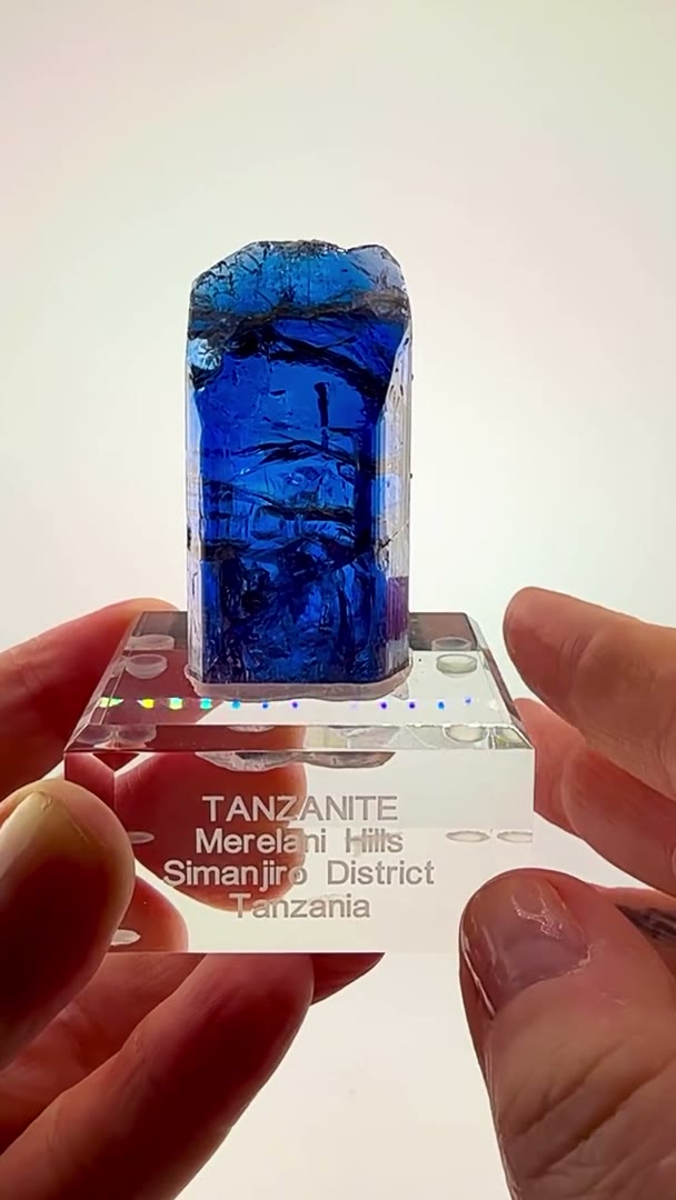 73.44 grams of natural, unheated Tanzanite perfection