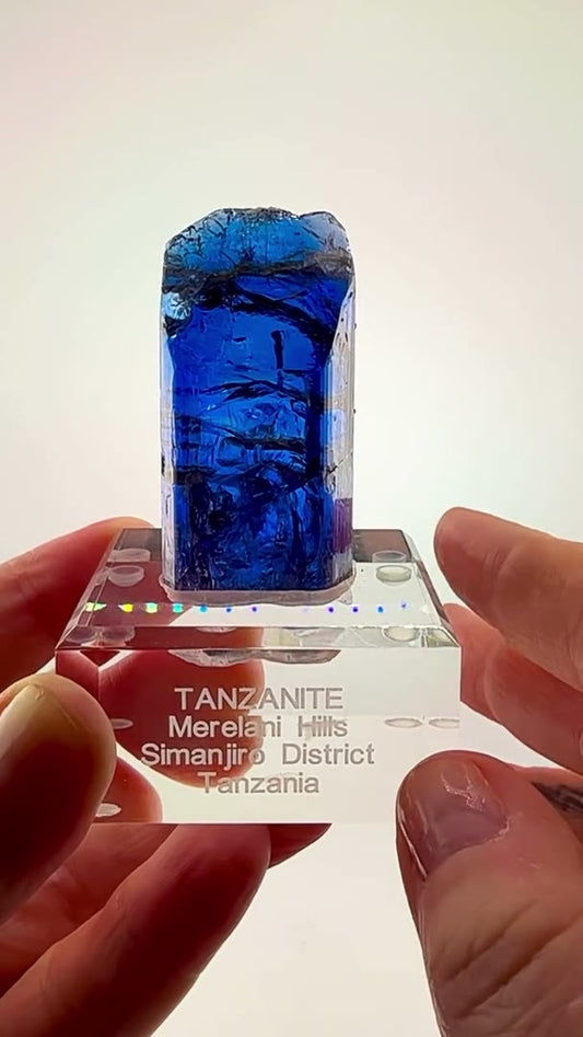 73.44 grams of natural, unheated Tanzanite perfection