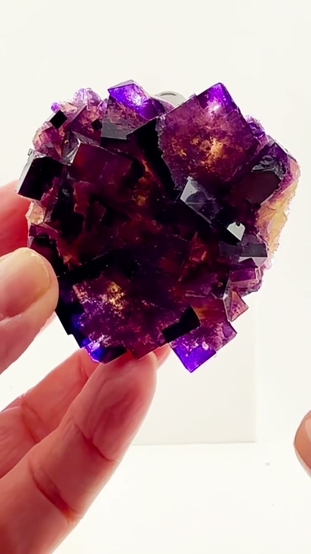 A kaleidoscope of color frozen in fluorite