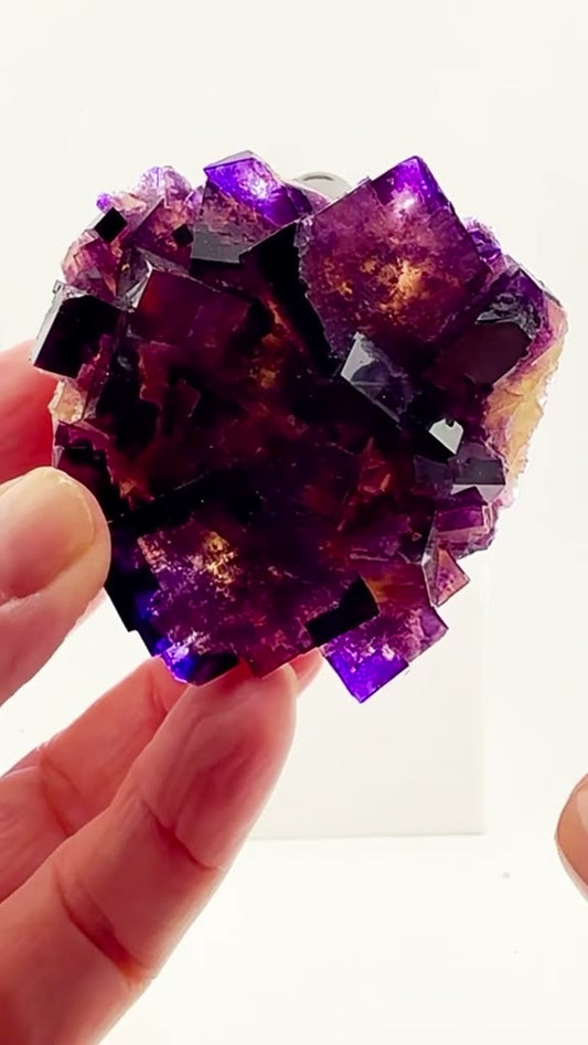 A kaleidoscope of color frozen in fluorite
