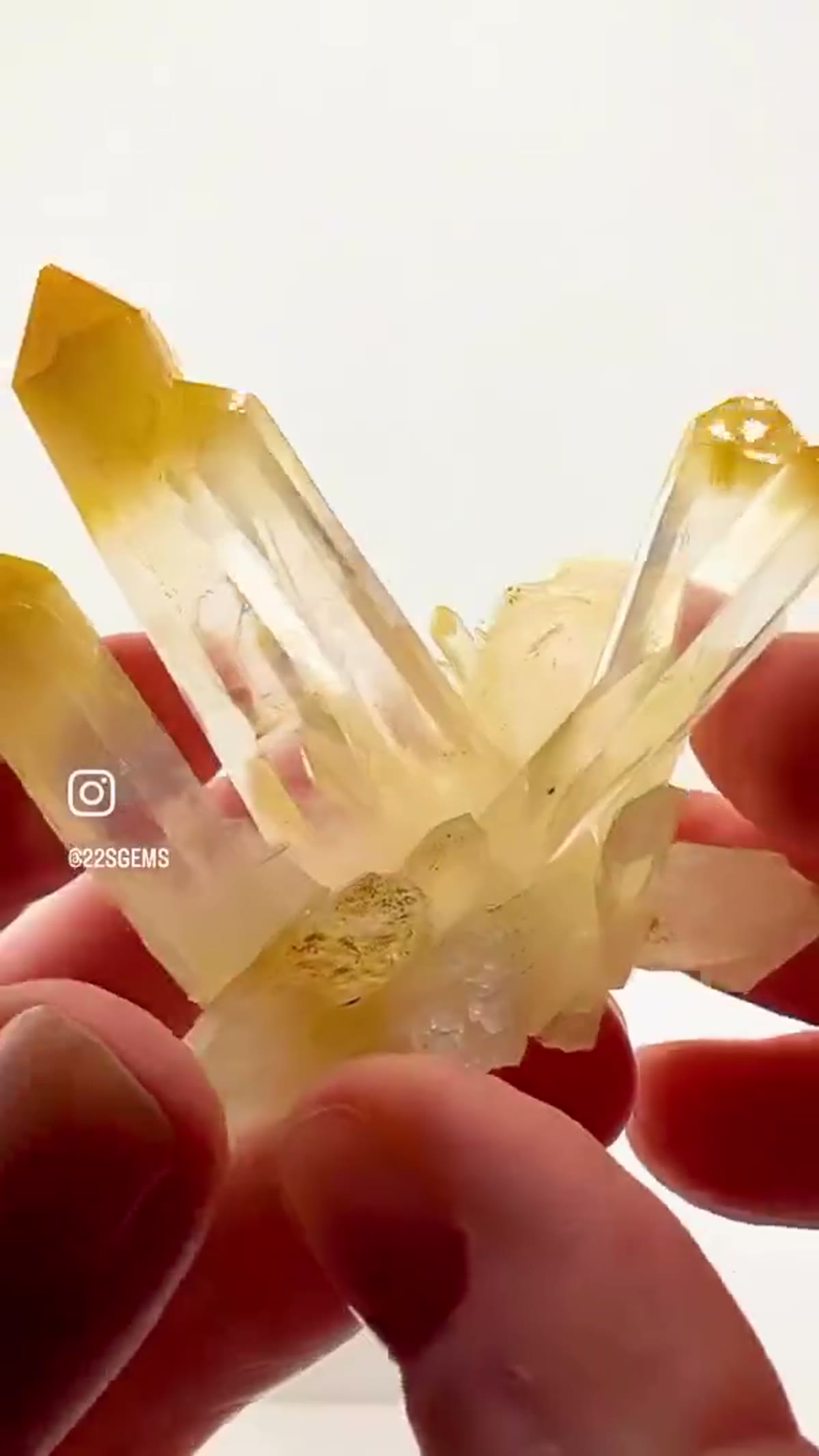 Quartz Specimen, 68.67 g: Colombian Mango Quartz Perfection - view 3