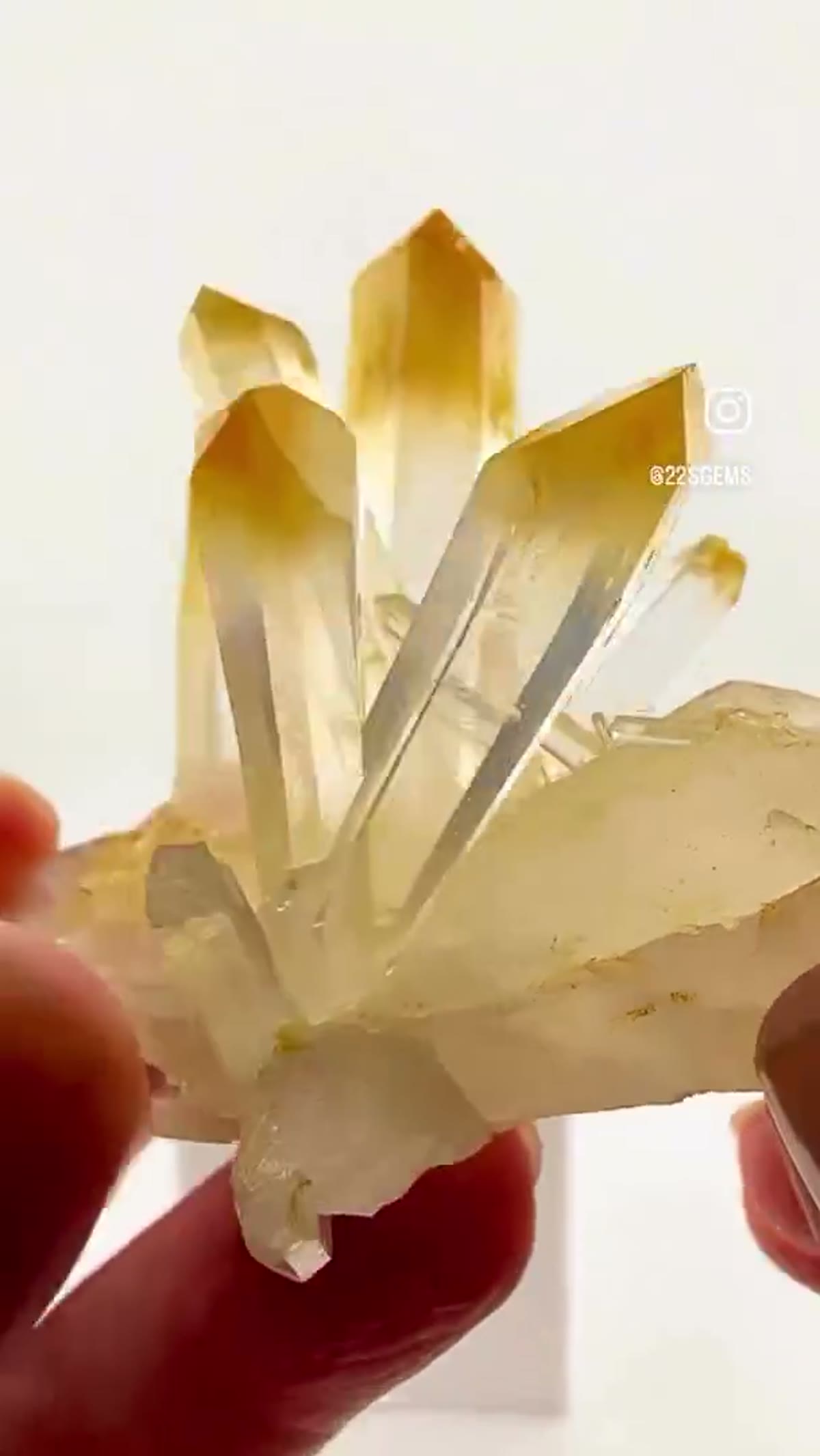 Quartz Specimen, 68.67 g: Colombian Mango Quartz Perfection - view 4