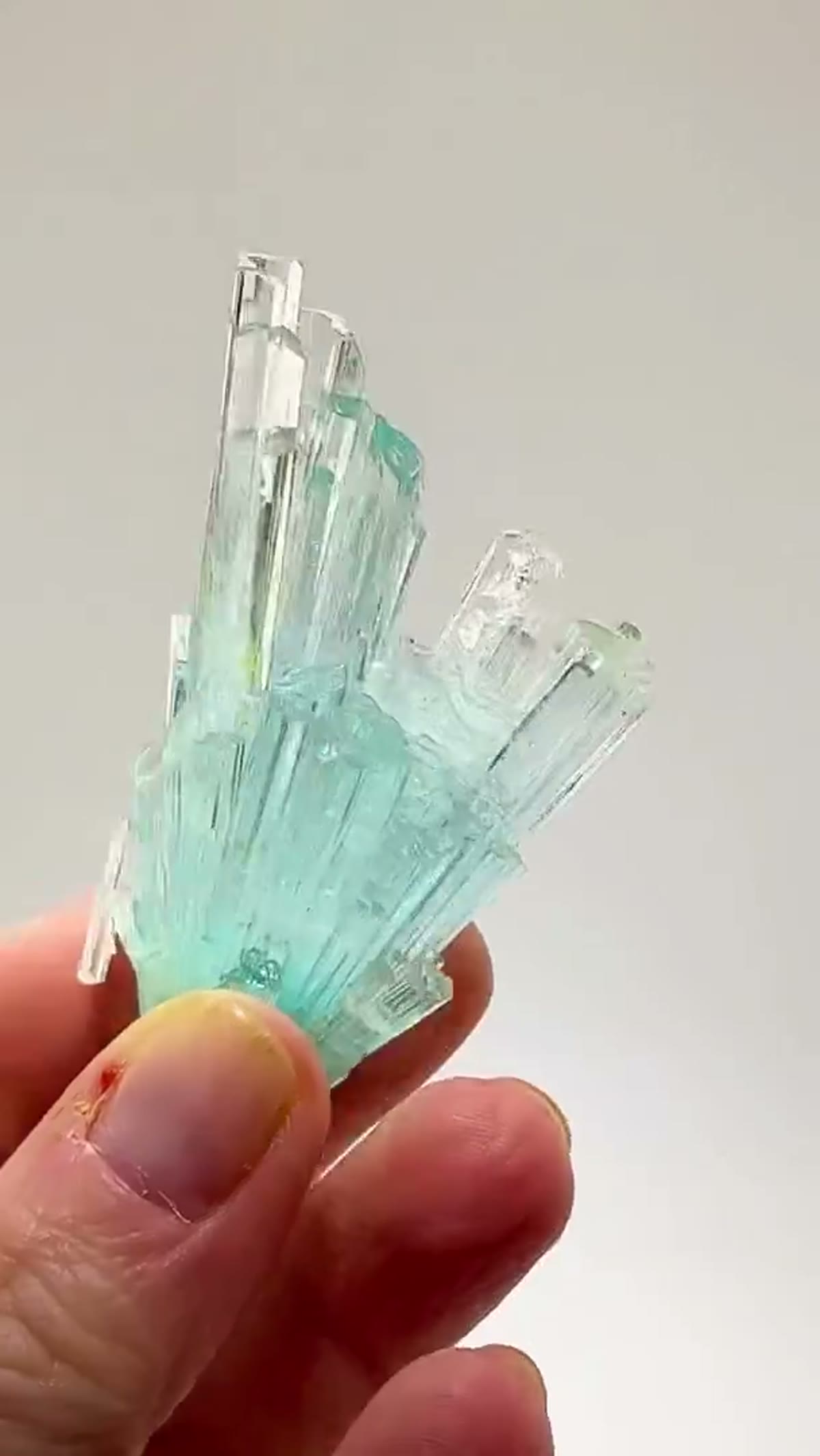 Aquamarine Specimen from Shigar Valley, Pakistan: A Frozen Burst of Blue - view 2