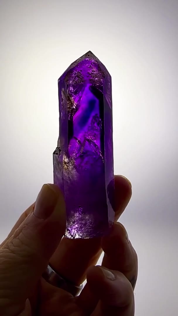 PURPLE. BLUE. WATER TRAPPED FOR MILLIONS OF YEARS