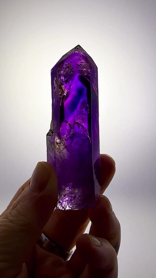 PURPLE. BLUE. WATER TRAPPED FOR MILLIONS OF YEARS