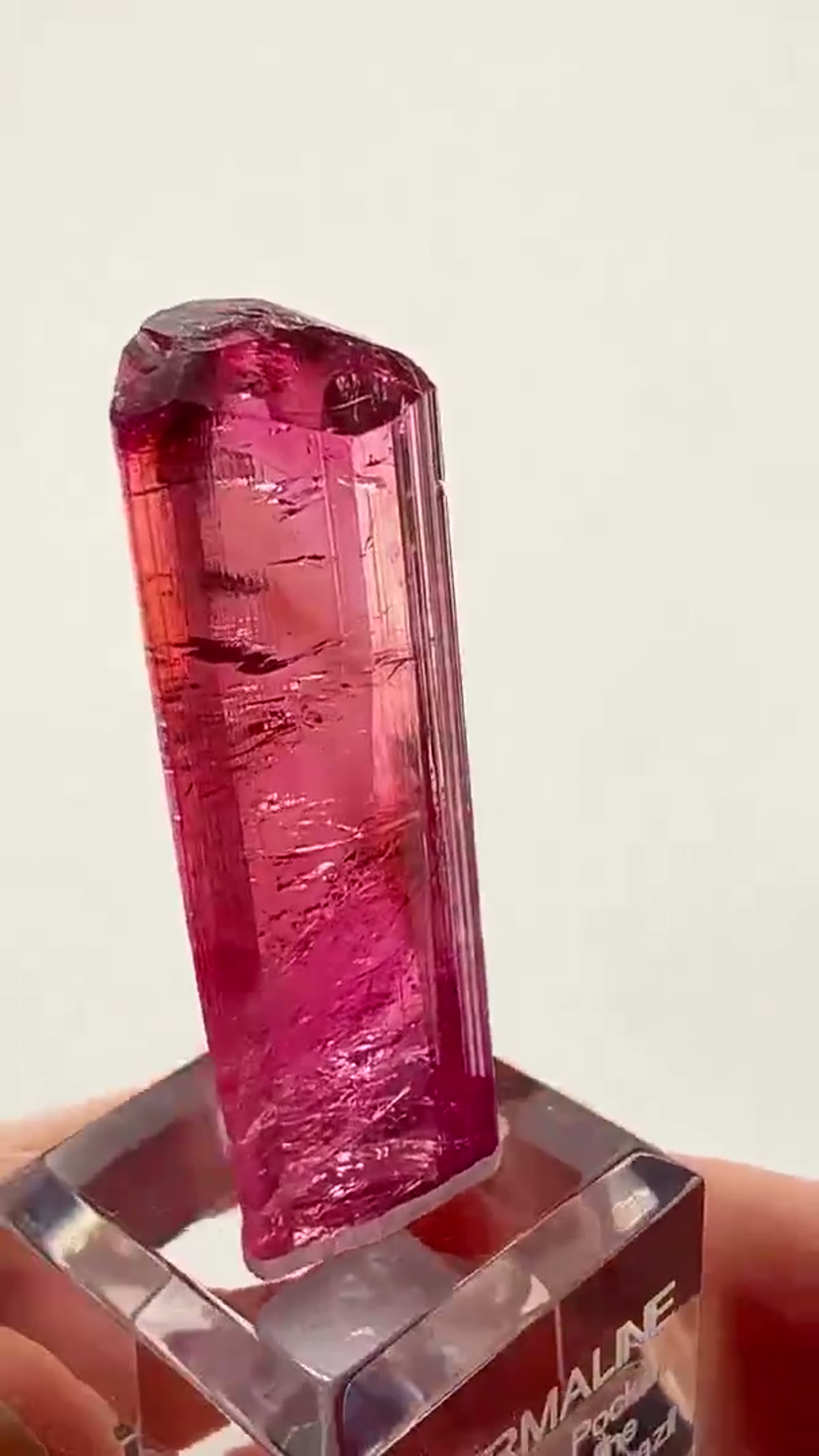 Elbaite Tourmaline Specimen from Cruzeiro Mine, Brazil, 10.71 g - view 2