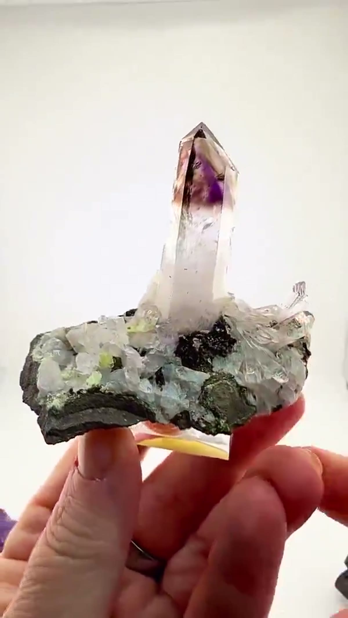 Amethyst Specimen from Goboboseb Mountains, Namibia: A Perfect Balance of Color, Contrast, and Crystal - view 4
