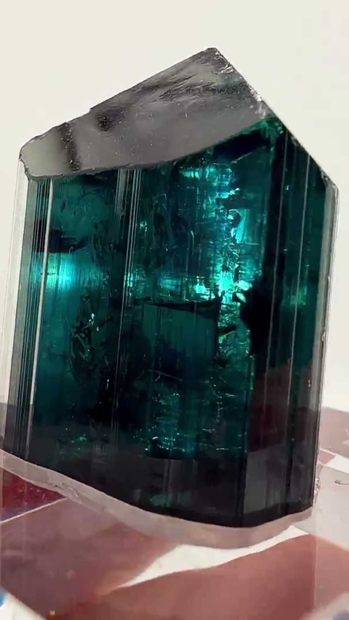 Elbaite Tourmaline Specimen, 34.77 g: Deep Blue Mozambique Magic - view 2
