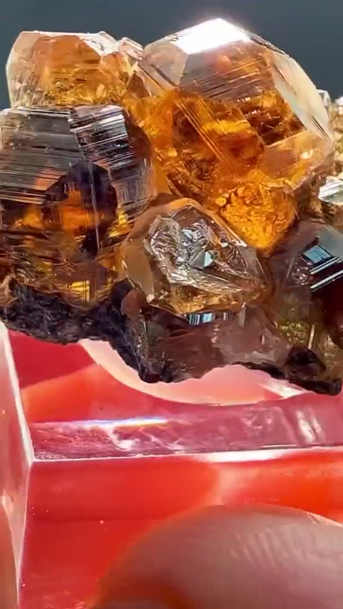 Garnet Specimen: Hessonite Garnet Perfection from Jeffrey Mine - view 3
