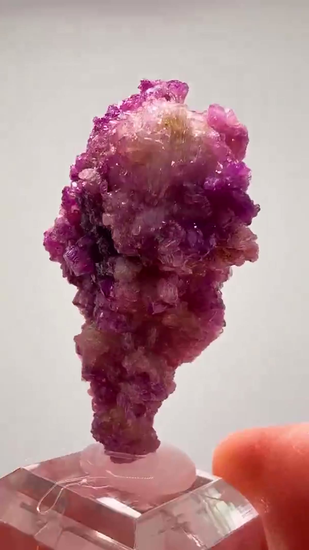 Vesuvianite Specimen: Manganovesuvianite Raspberry Color - view 3